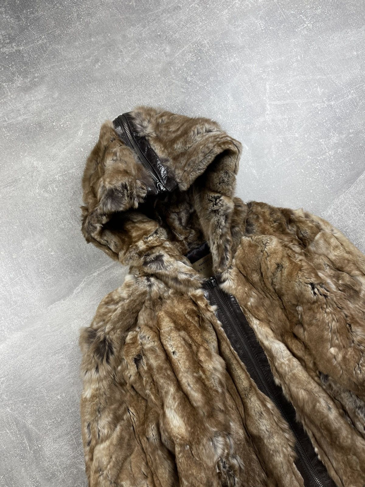 20471120 × Japanese Brand Archives Japanese Real Fur Fluffy Hooded Zipper Jacket Sz M Size M / US 6-8 / IT 42-44 - 3 Thumbnail