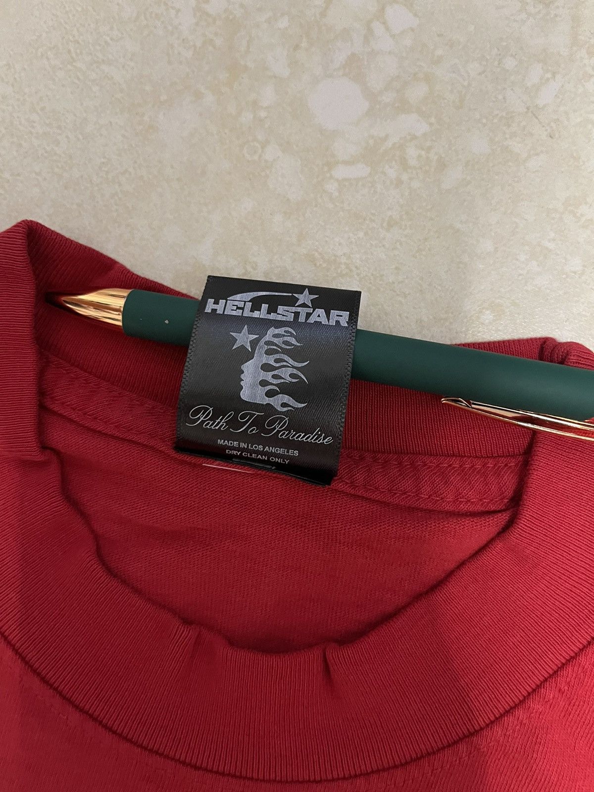 HELLSTAR HellStar Jesus Emblem Red Tee Size US L / EU 52-54 / 3 - 4 Thumbnail
