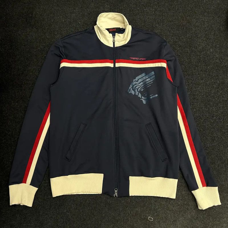 Versace Versace Sport Blue Long Sleeve Jacket 0089 Size US L / EU 52-54 / 3 - 1 Thumbnail