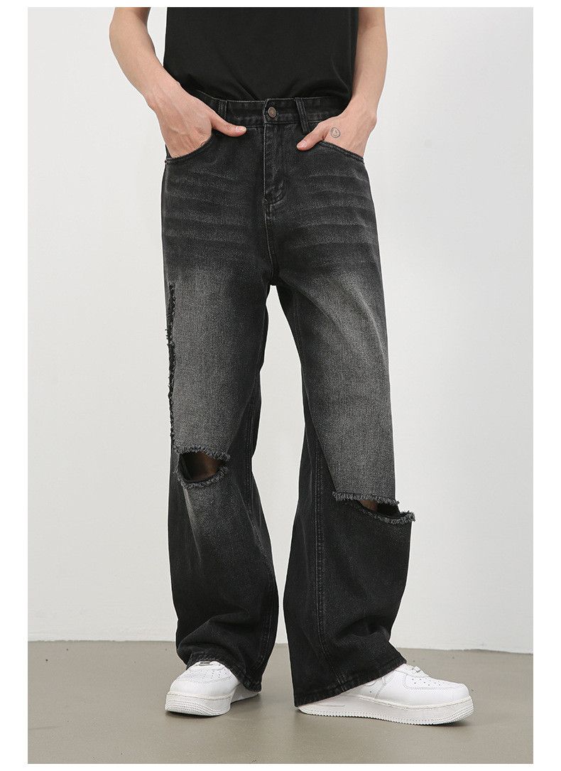 Japanese Brand American distressed street hip hop washed ripped jeans Size US 32 / EU 48 - 2 Thumbnail