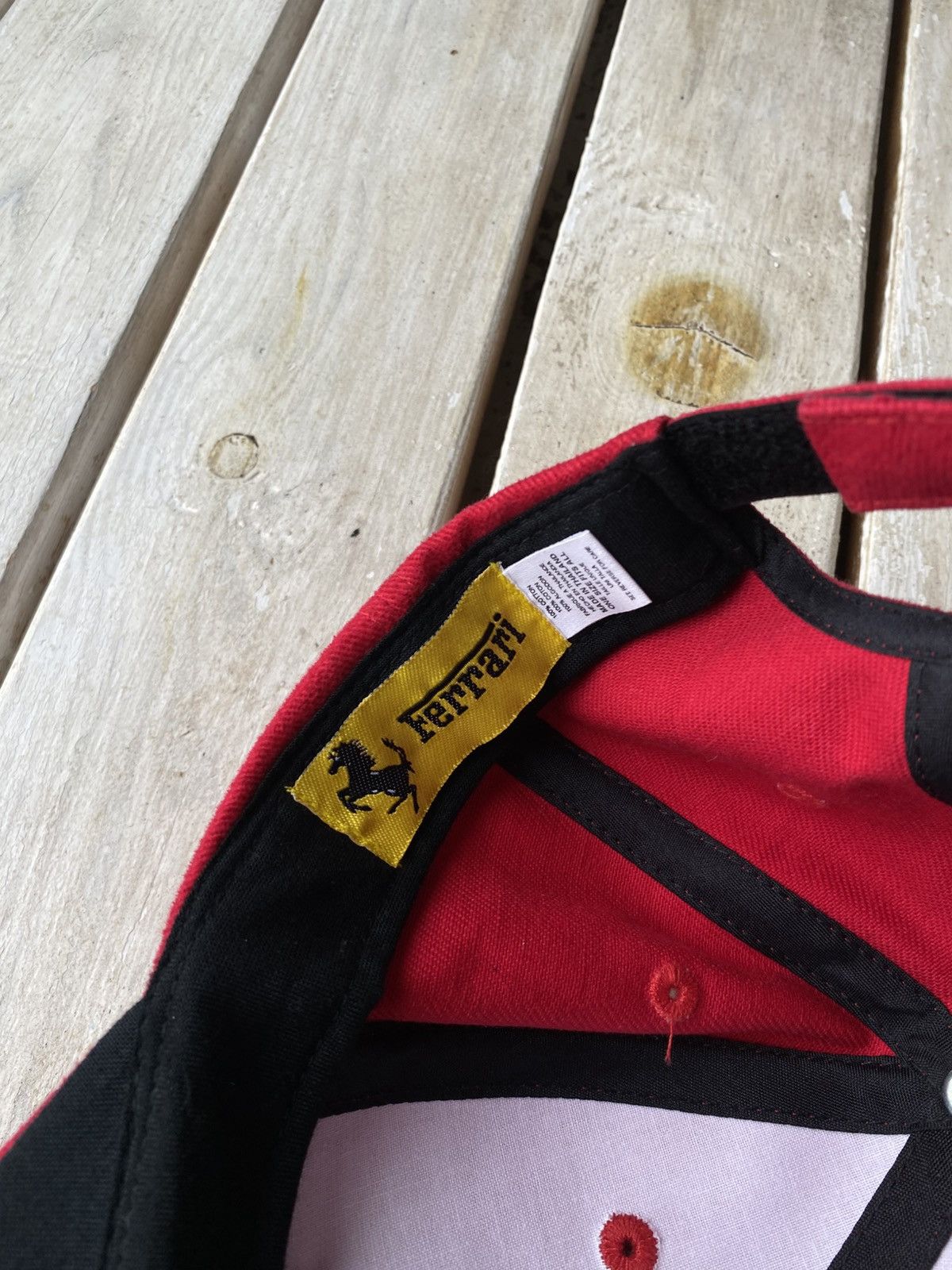 Ferrari × Vintage 00s Vintage 90s Ferrari Racing Embroidered Logo Cap Red Size ONE SIZE - 6 Thumbnail