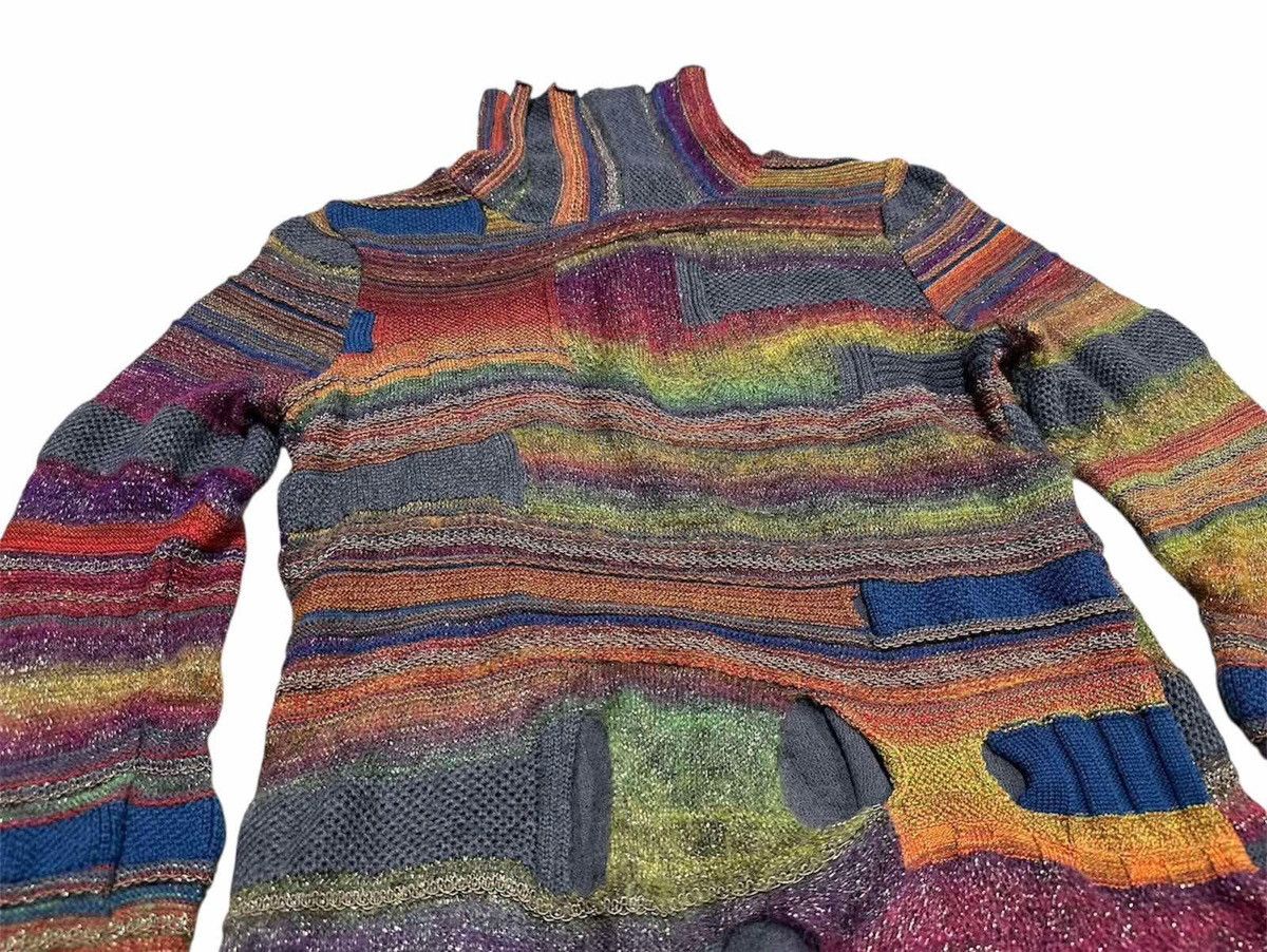 Japanese Brand 🔥Rare Vintage M.&Kyoko Double Layer Mesh Knit Sweater Size US S / EU 44-46 / 1 - 2 Thumbnail