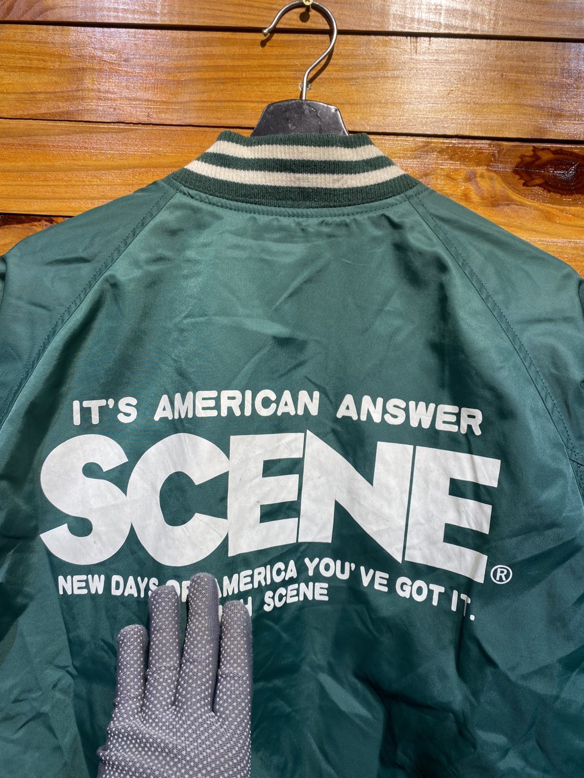 Vintage VINTAGE SCENE NYLON VARSITY BASEBALL JACKET Size US M / EU 48-50 / 2 - 12 Thumbnail