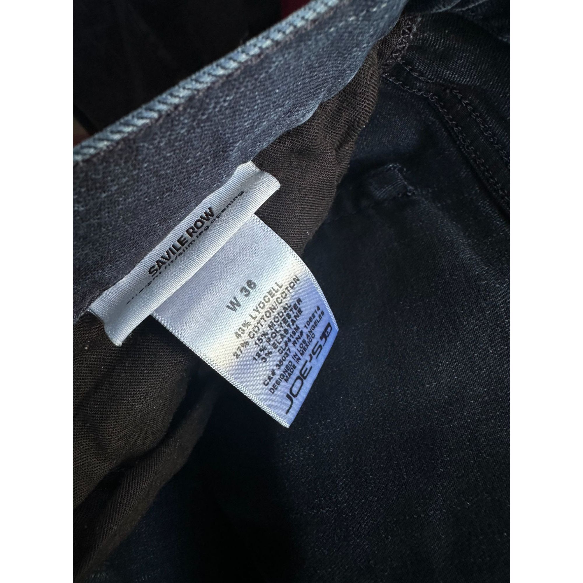 Joe's Men's Joe's Jeans Savile Row W 36 Org. $178 Size US 36 / EU 52 - 2 Thumbnail