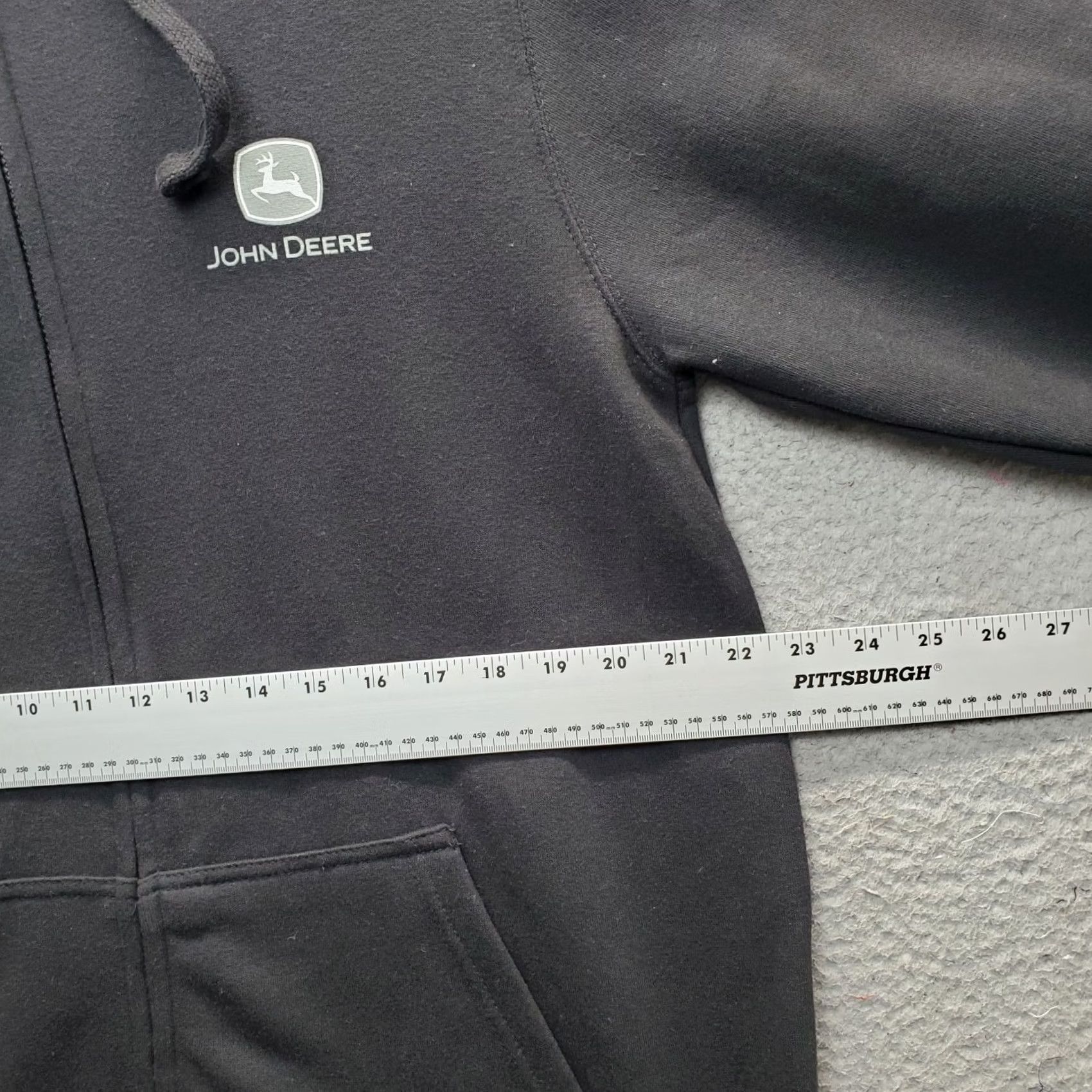 John Deere John Deere Full Zip Hoodie Men XL Multi Fleece Lined Run Your World Graphic Back - Premium Quality Size US XL / EU 56 / 4 - 3 Thumbnail