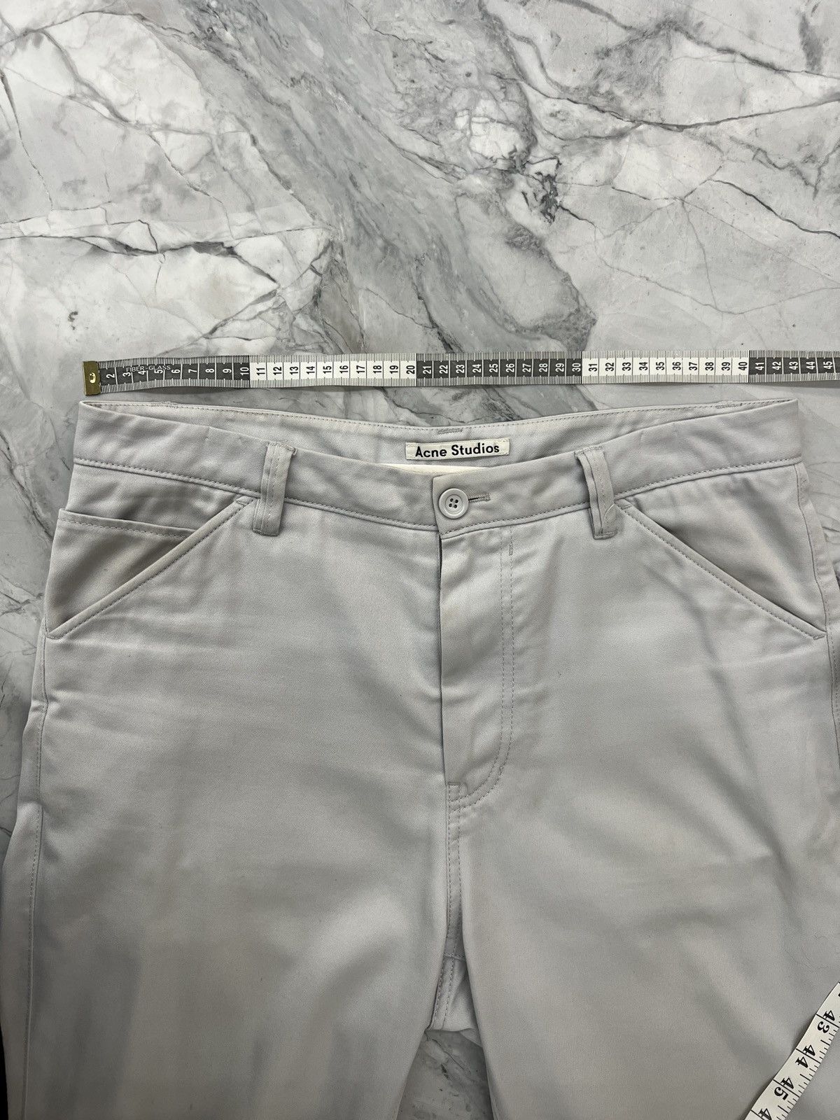 Acne Studios Acne Studios Straight Wide Chino Size US 33 - 3 Thumbnail