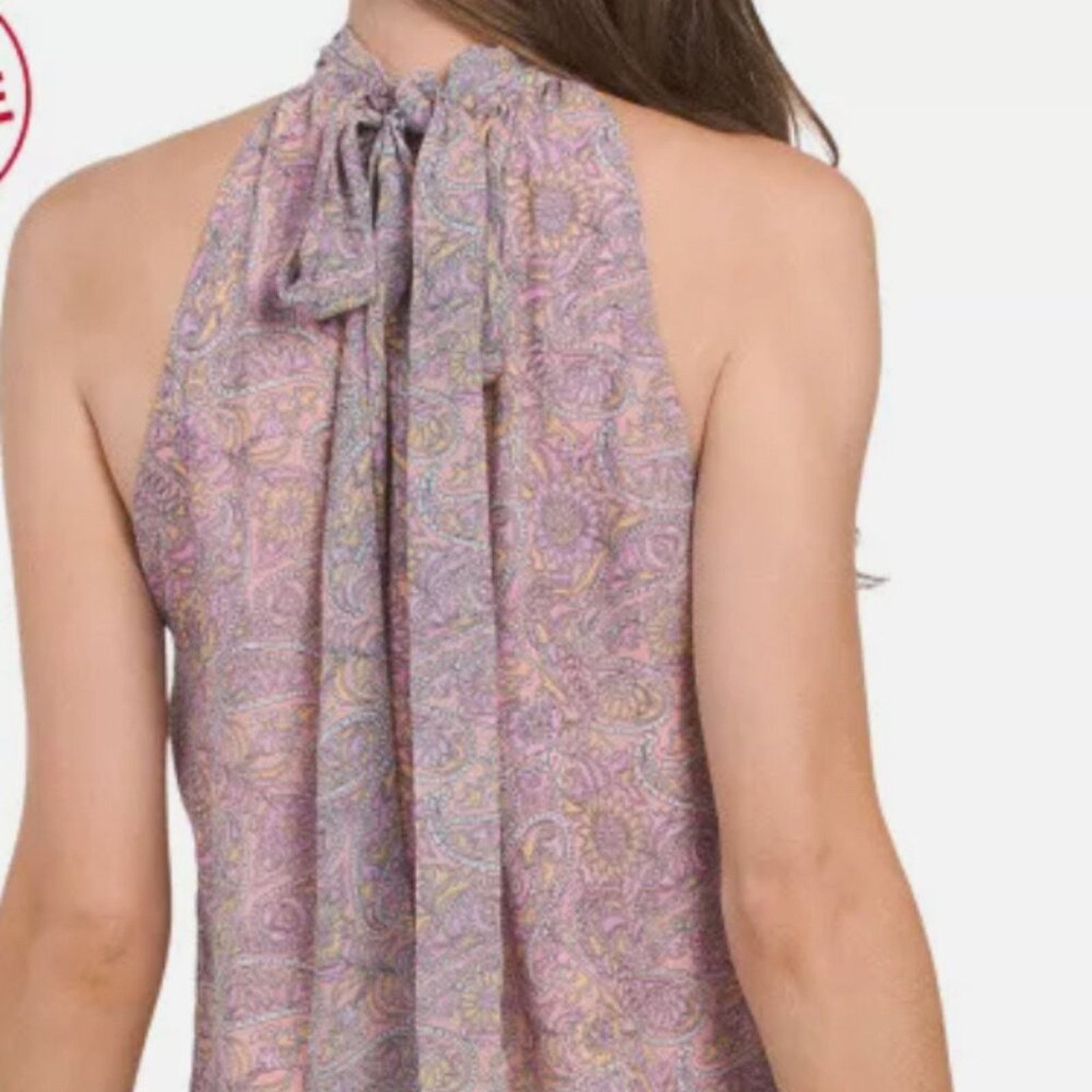 Ramy Brook Ramy Brook Lula Paisley Halter Neck Tank Top Pink M Size M / US 6-8 / IT 42-44 - 13 Thumbnail