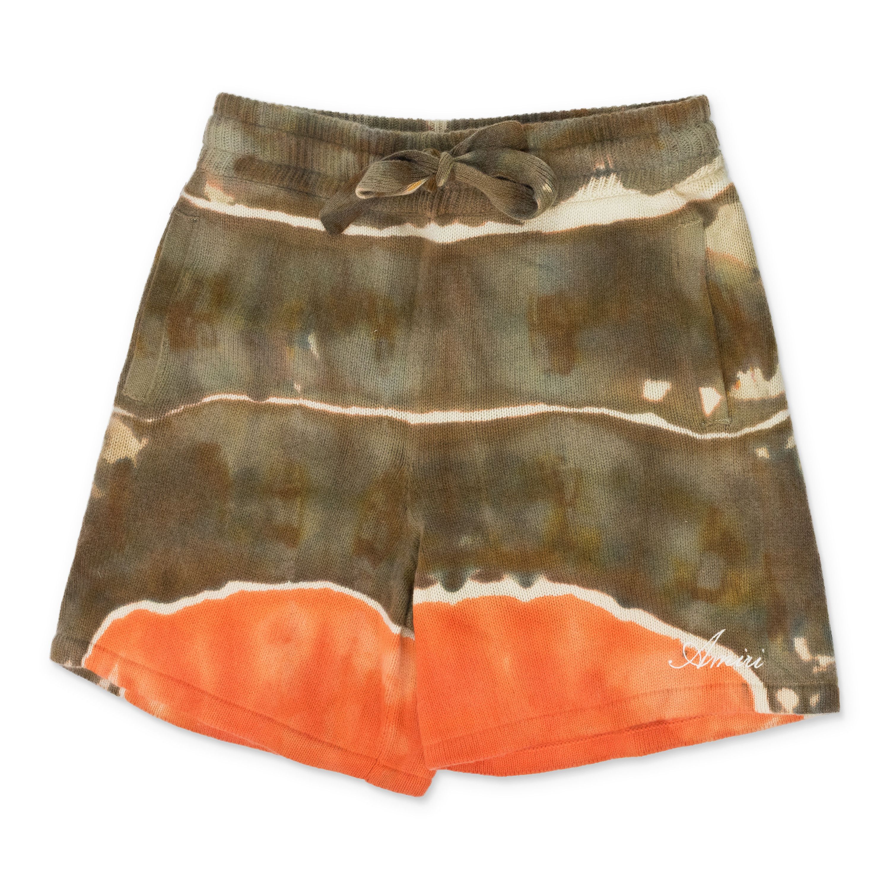 Amiri Brown / Orange Tie Dye Shorts SIZE S