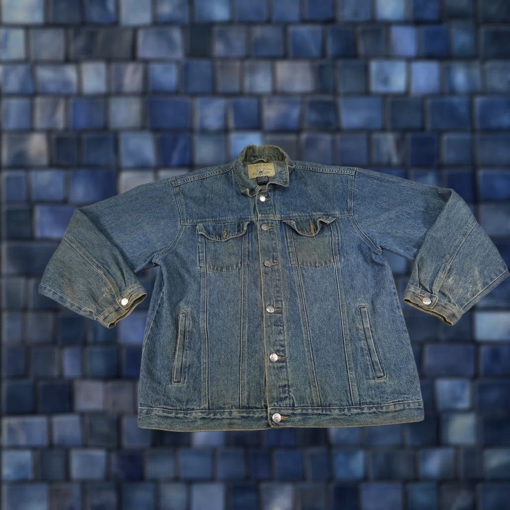Vintage VINTAGE Elk Canyon Denim Jacket Mens XL Blue Trucker Embroidered Buck Deer Western Casual Size US XL / EU 56 / 4 - 1 Thumbnail