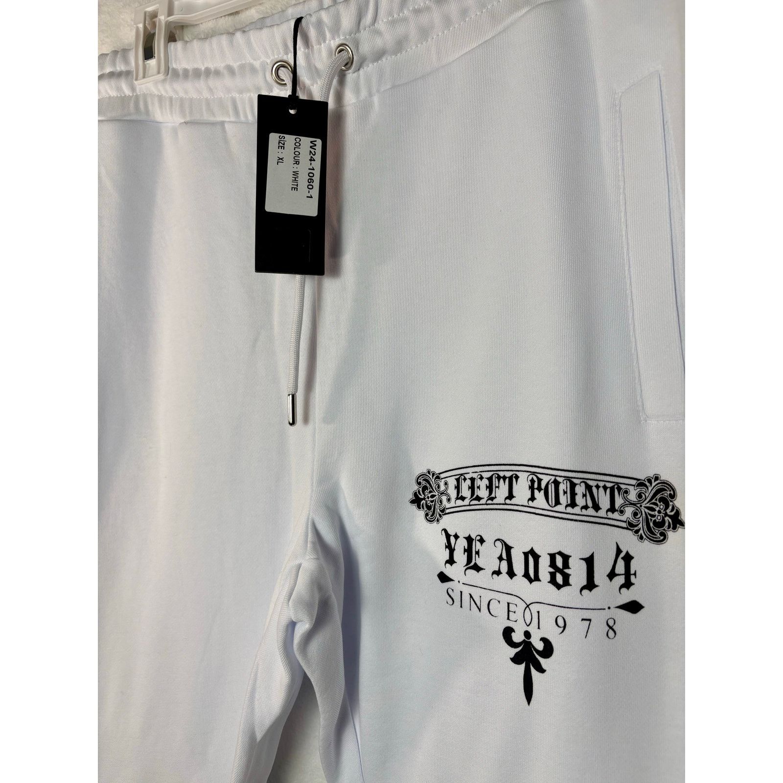 Other Left Point XL White Flare Sweatpants with Rhinestones NWT Size US 34 / EU 50 - 3 Thumbnail