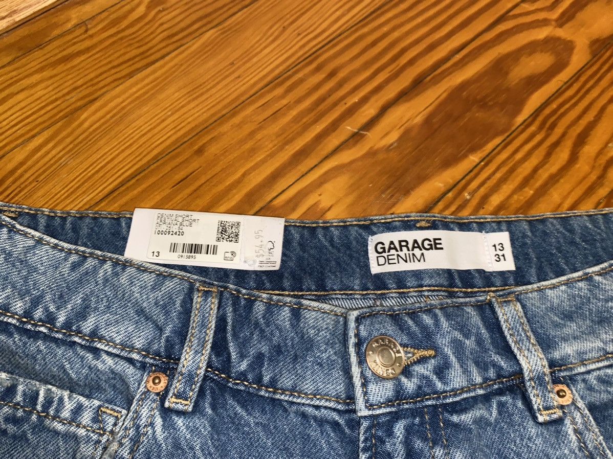 Garage 🔥Brand New🔥 Garage Denim Festival Booty Short Shorts 13/31 Size 31" - 6 Thumbnail