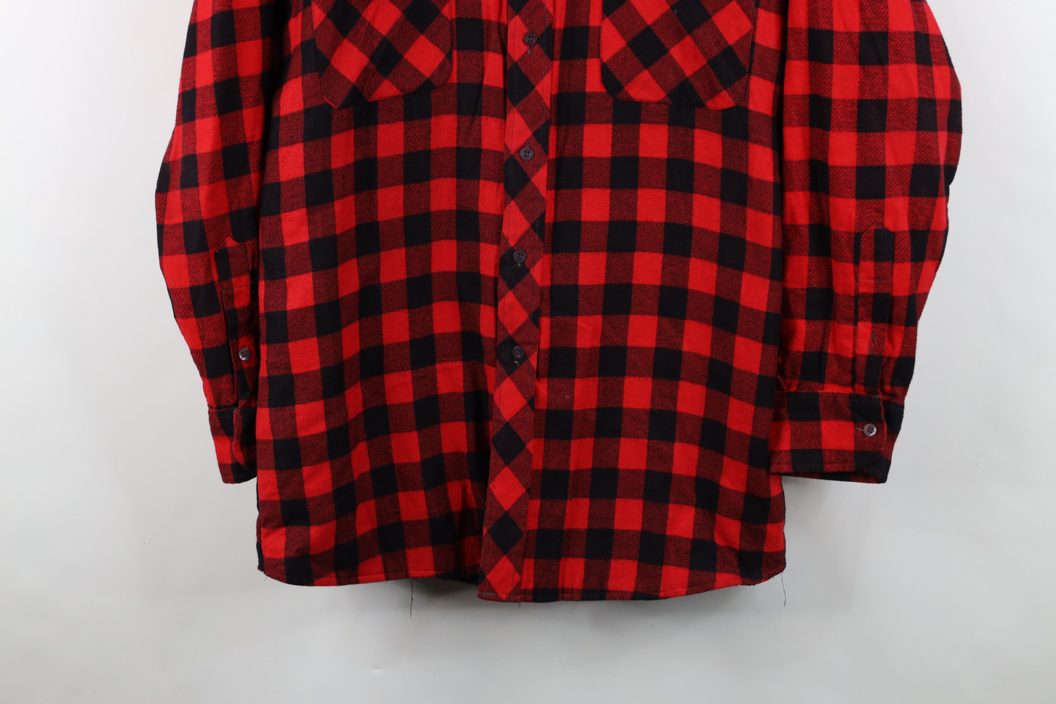 Vintage Vintage 90s Streetwear Plaid Flannel Button Shirt Jacket Jac Size US M / EU 48-50 / 2 - 3 Thumbnail