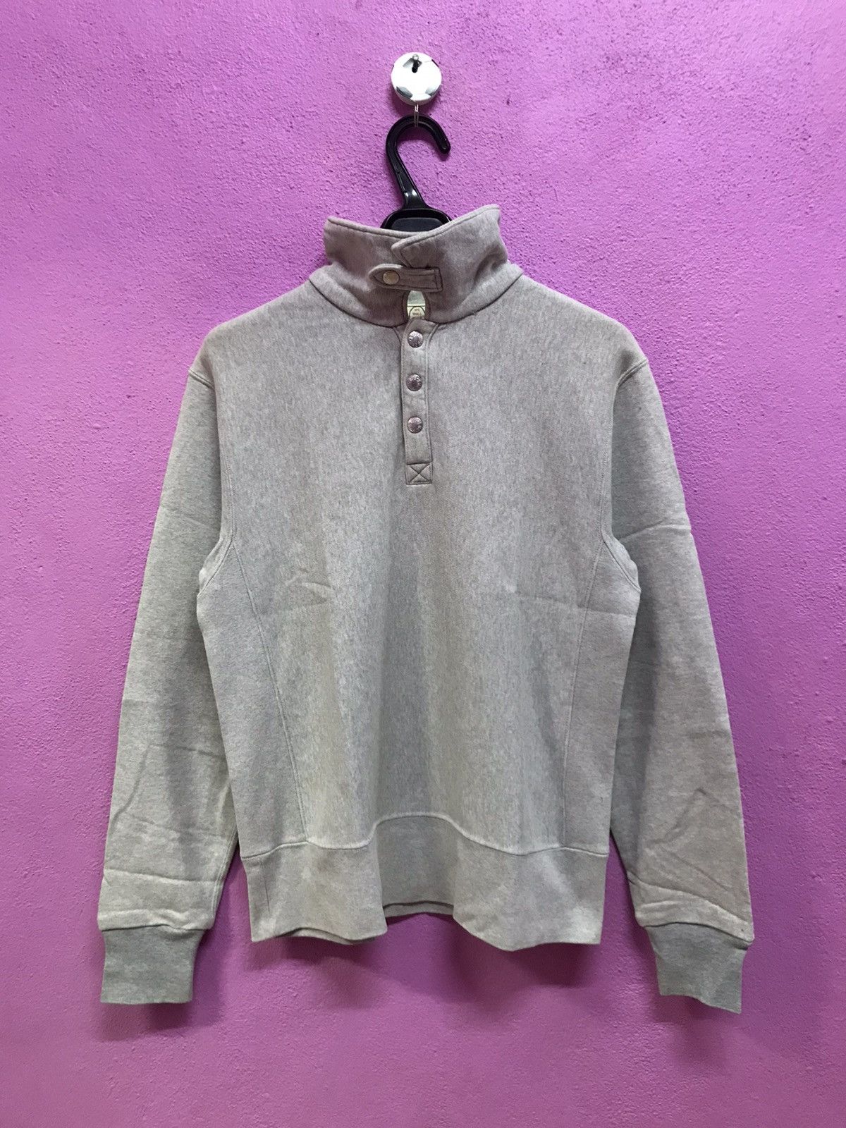 Bape Button Collar Sweatshirt Size US S / EU 44-46 / 1 - 1 Thumbnail