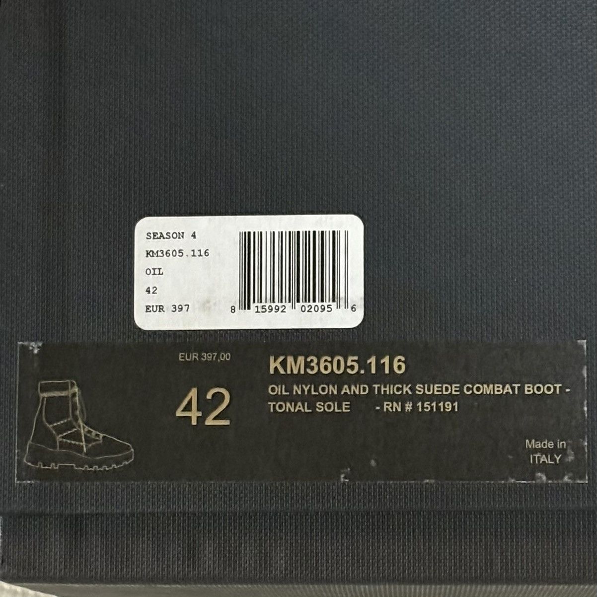 Yeezy YEEZY SEASON 4 COMBAT BOOTS OIL YZY SZN 4 KANYE WEST Size US 9 / EU 42 - 13 Thumbnail