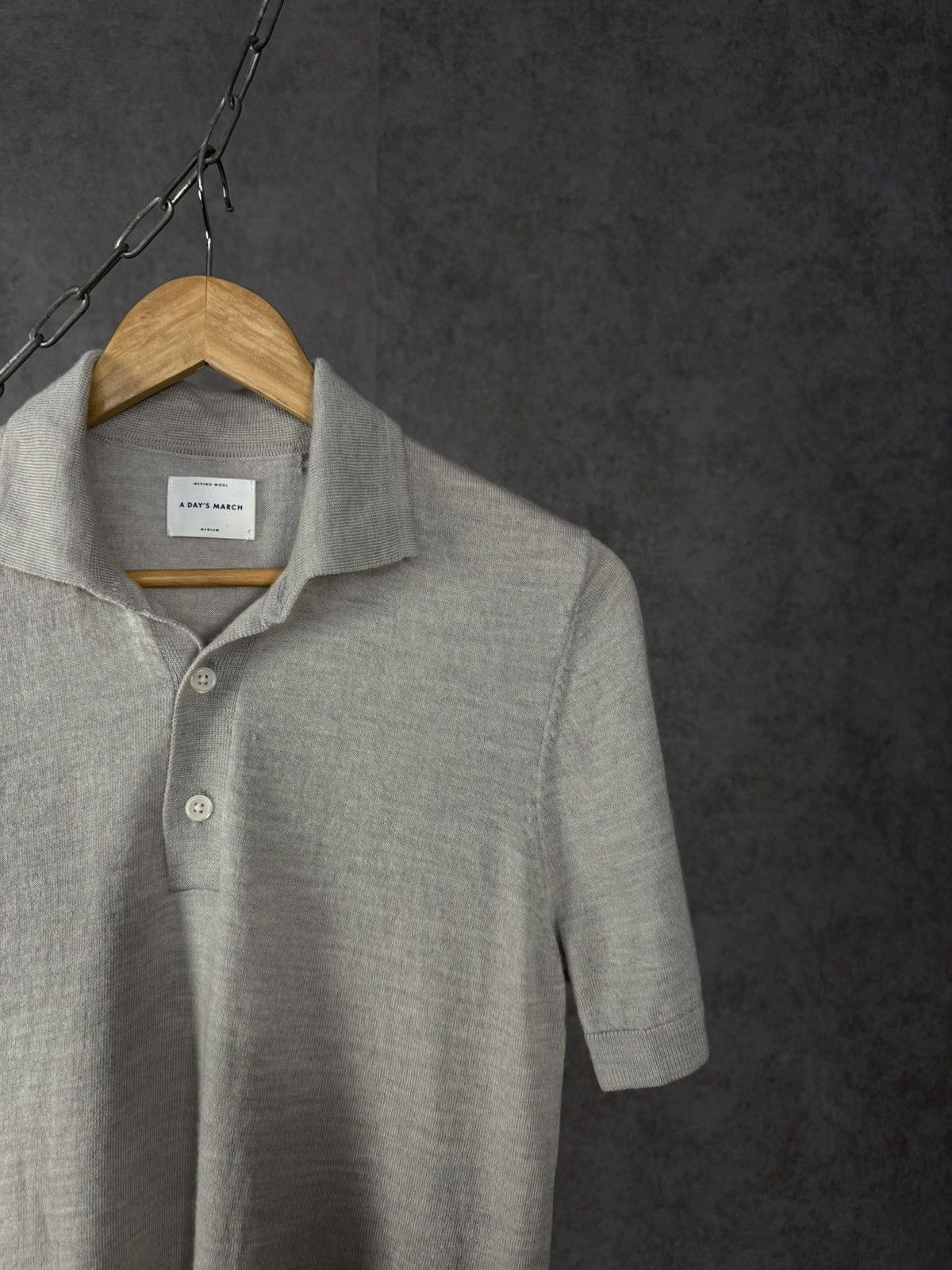 A Day's March A Day’s March wool designer polo tee Size US S / EU 44-46 / 1 - 2 Thumbnail
