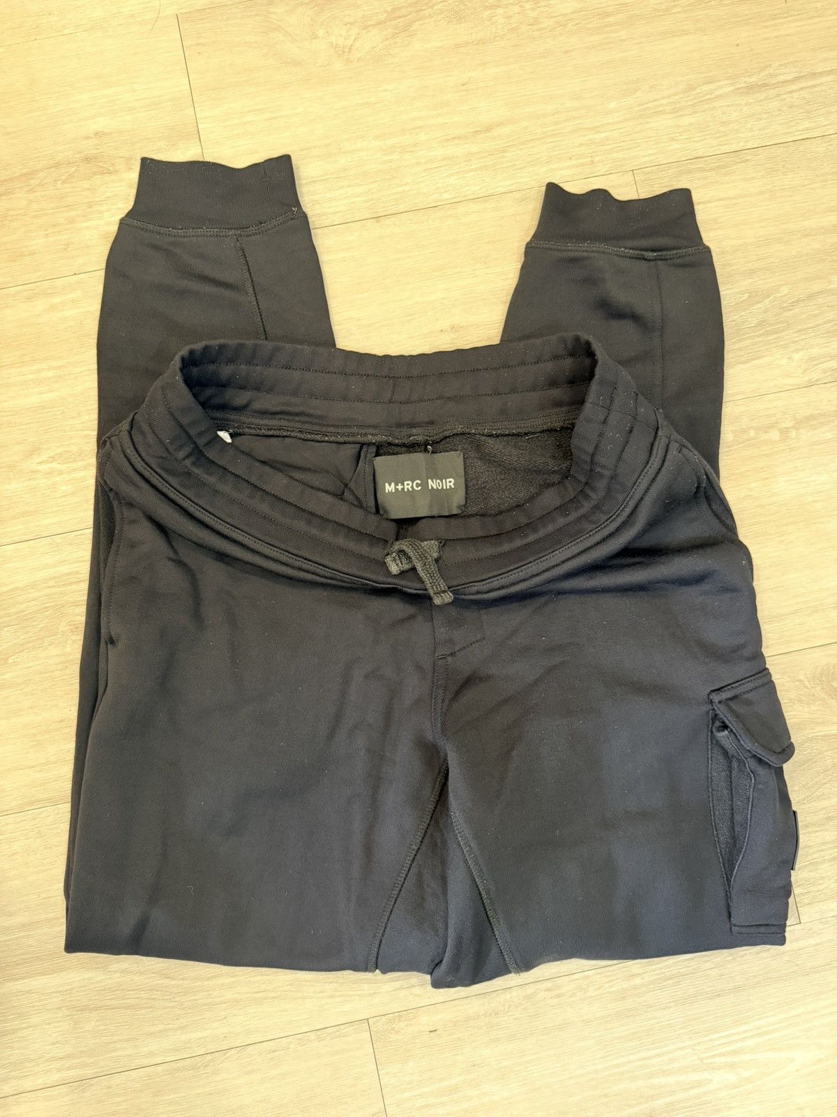 M+Rc Noir M+RC Black Cargo Jogger Pants Size US 32 / EU 48 - 5 Thumbnail