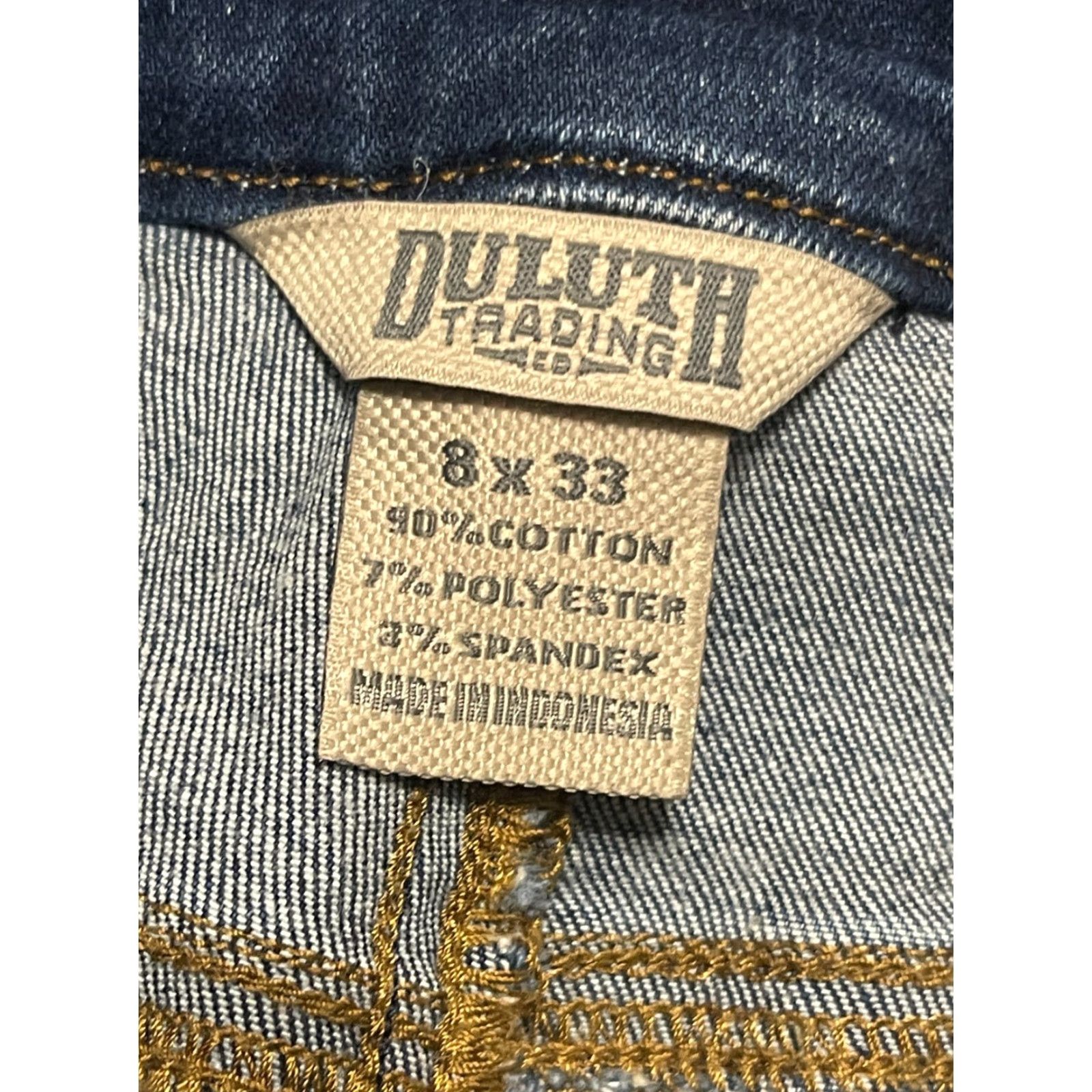 Vintage Duluth Trading Co. Jeans Women's 8x33 Blue Denim Flared Leg Pockets 5-Pocket Design Regular Inseam 31.5"} Size 30" / US 8 / IT 44 - 4 Thumbnail