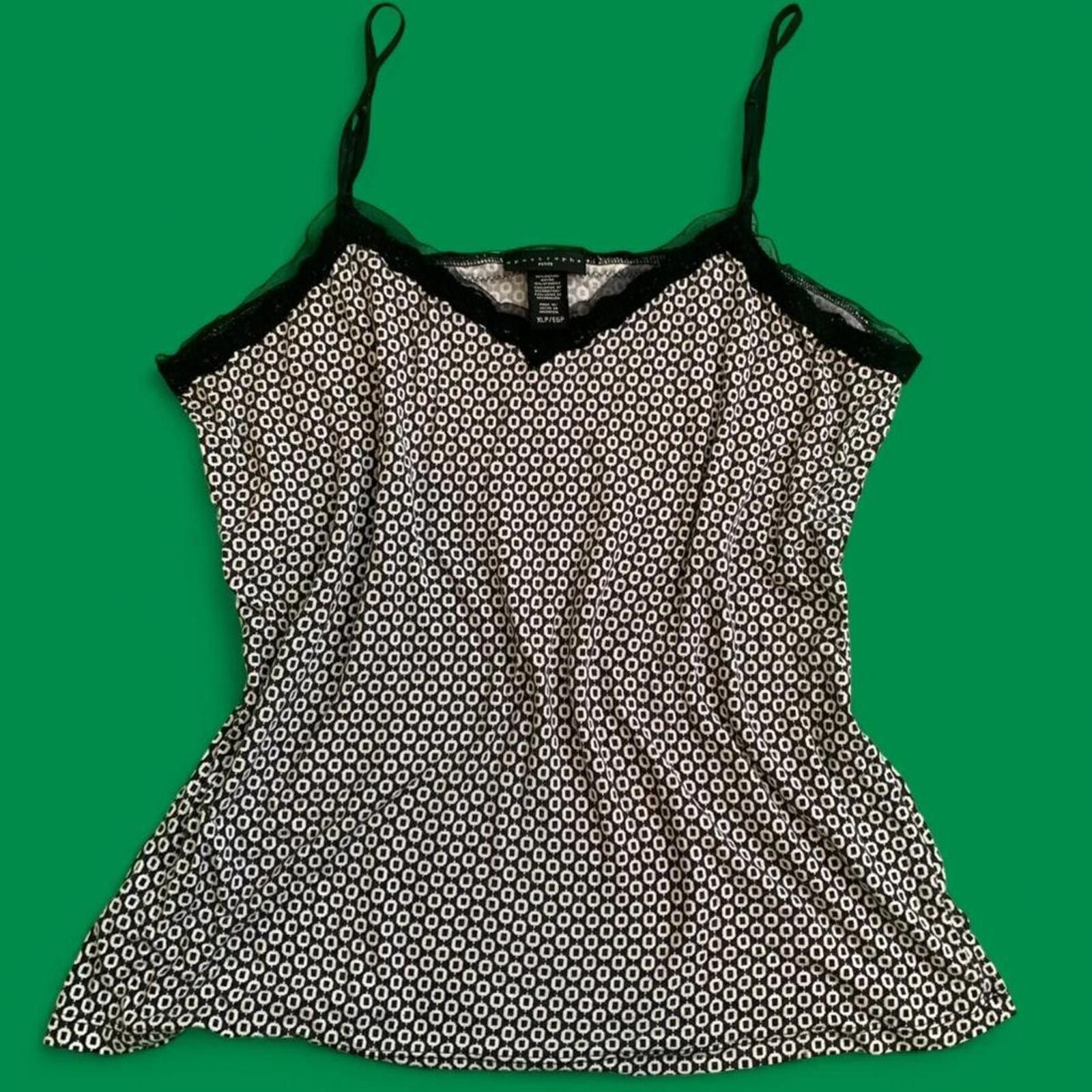 Other Y2k layering patterned lace cami top with adjustable straps Size XL / US 12-14 / IT 48-50 - 1 Thumbnail