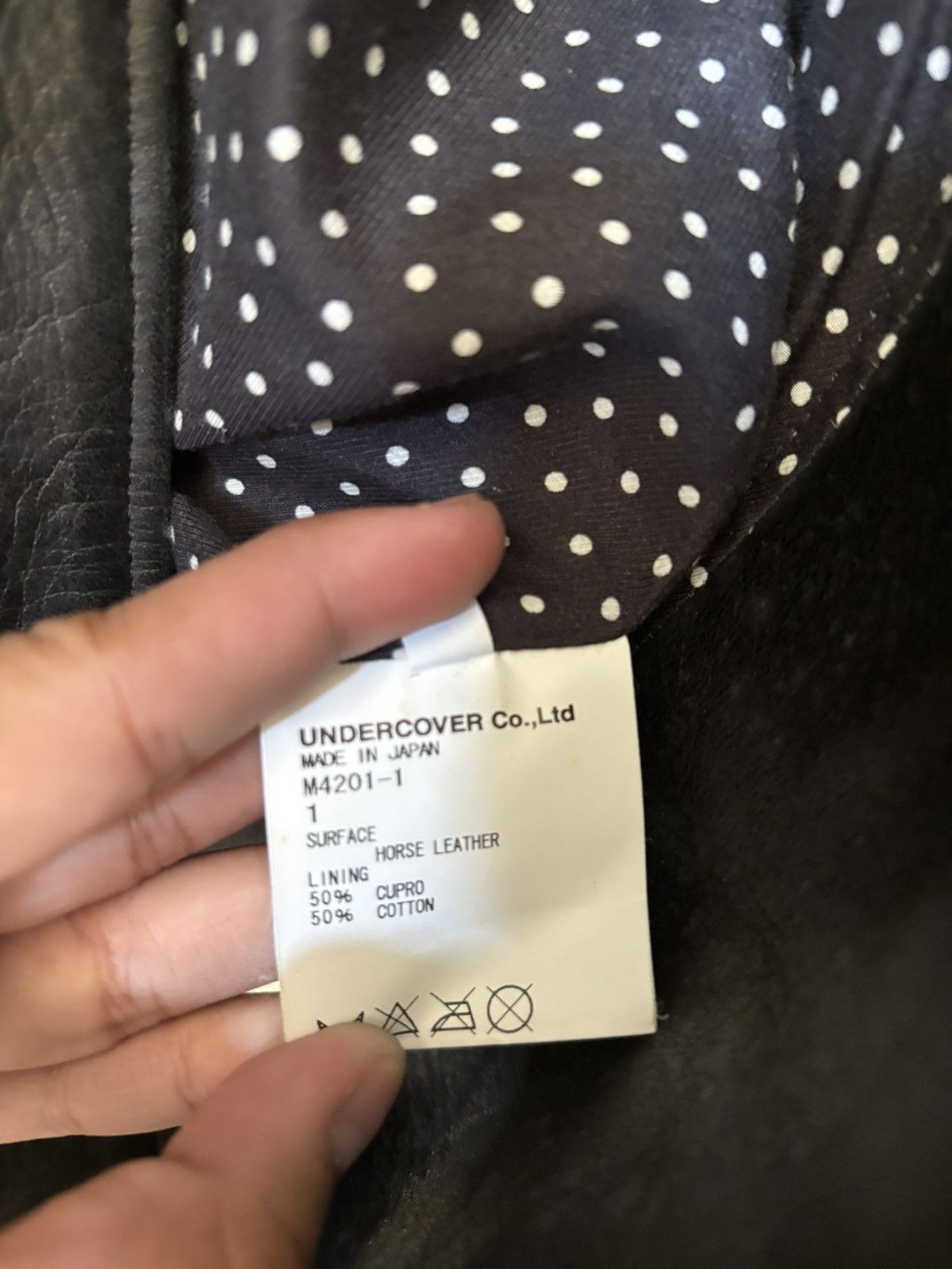 Undercover Undercover - SS14 Psychocandy Moto Horse Leather Size US XS / EU 42 / 0 - 10 Thumbnail