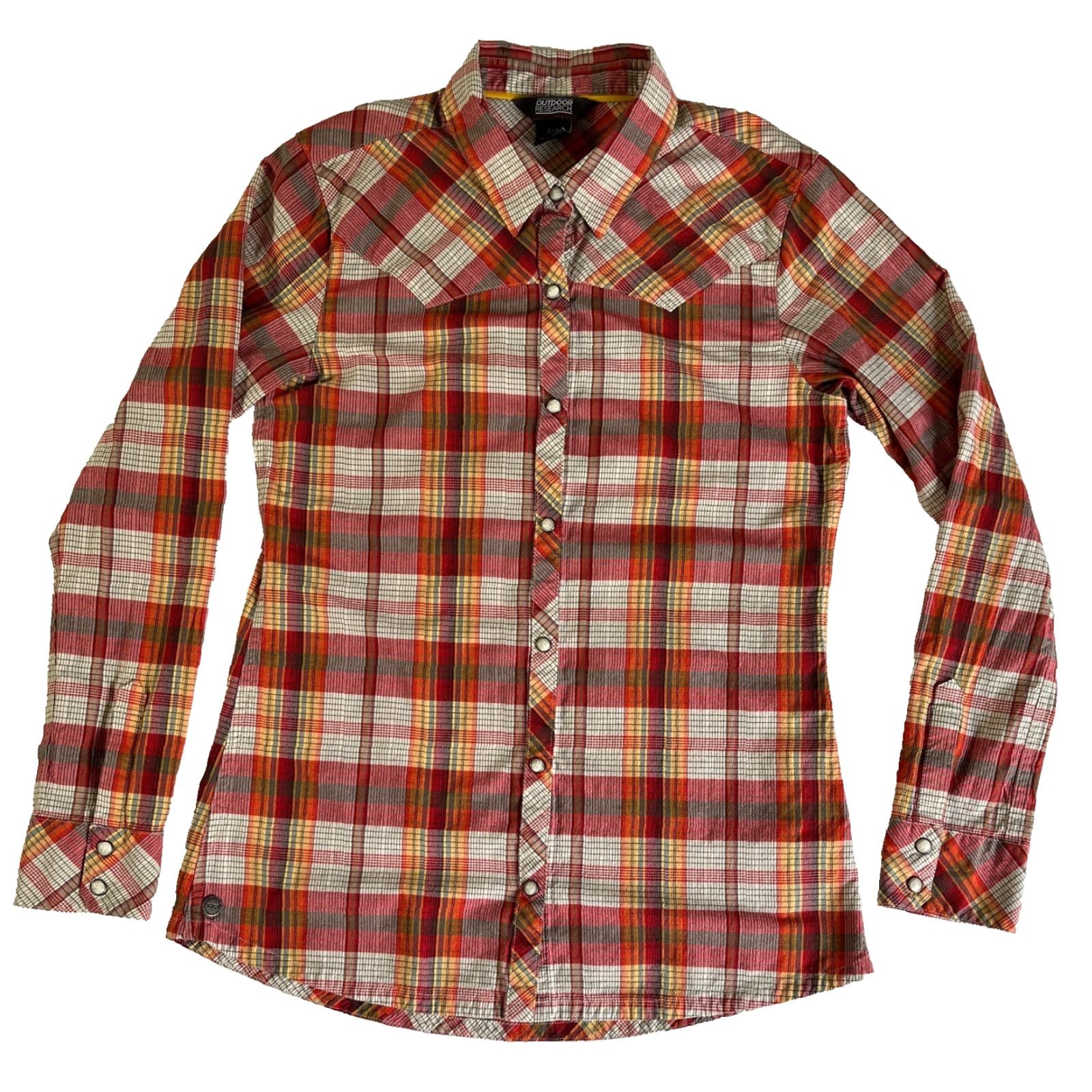 Outdoor Research Outdoor Research Women's Jolene Snap Front Shirt Plaid Red XS S Short Sleeve Short? (Original specifies Long Sleeve) Size S / US 4 / IT 40 - 2 Thumbnail