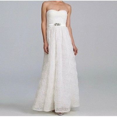 Adrianna Papell Adrianna Papell strapless rosette Sweetheart neckline Long G Size S / US 4 / IT 40 - 1 Thumbnail
