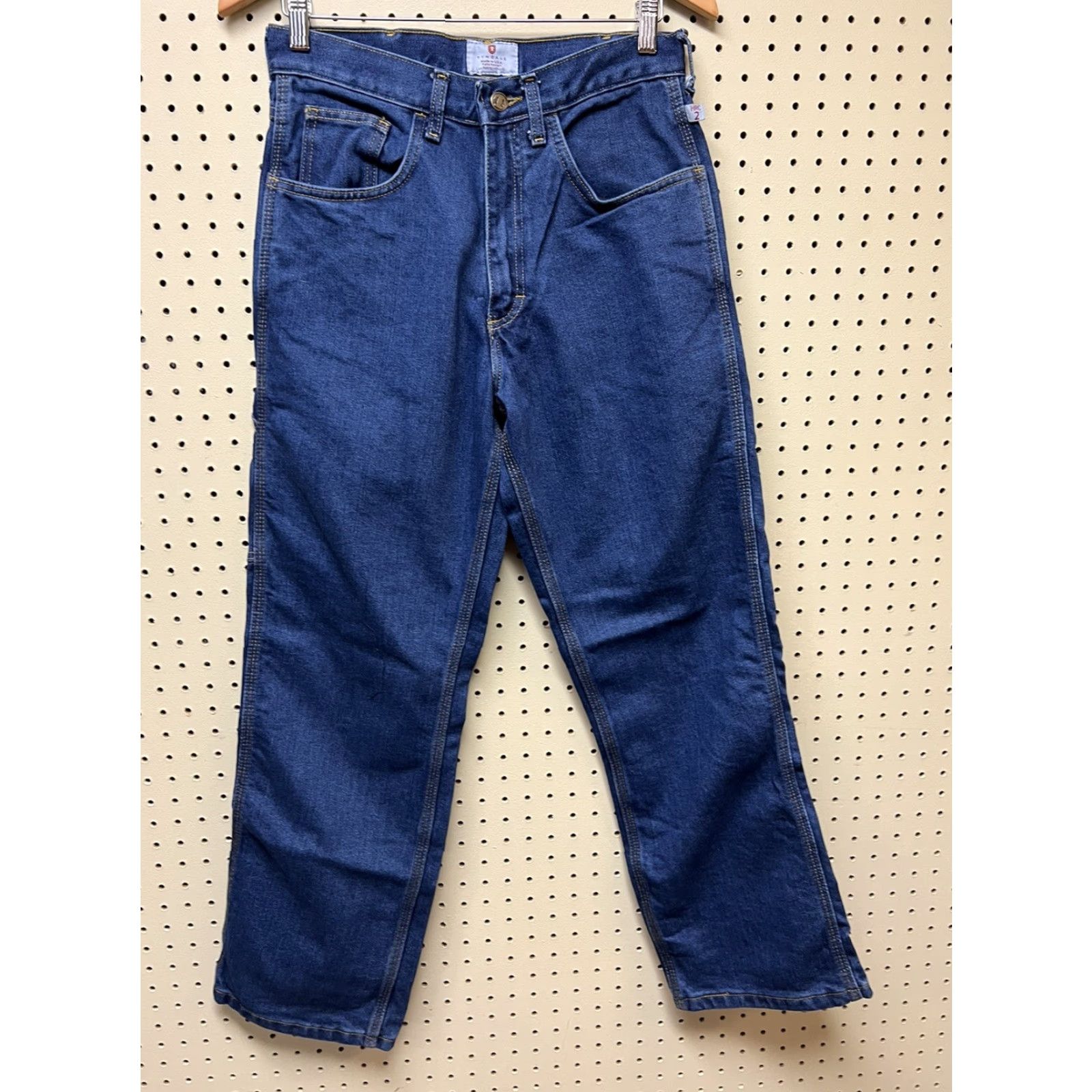 Vintage Tyndale Jeans Men 30x30 FR Flame Resistant 100% Cotton Blue Denim Jeans Regular 30 Inseam Size US 30 / EU 46 - 2 Thumbnail