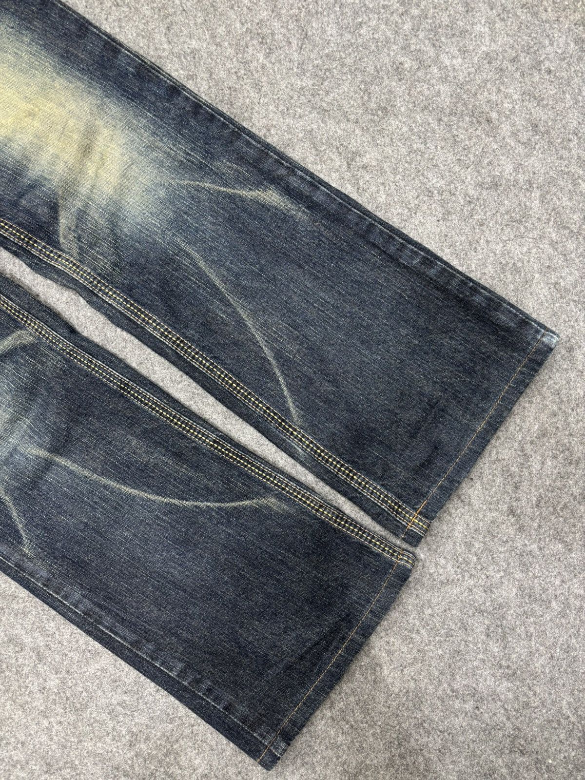 Edwin 💥Flare💥Edwin Stone Mudwash Insane Fades Denim F656 Size US 30 / EU 46 - 11 Thumbnail