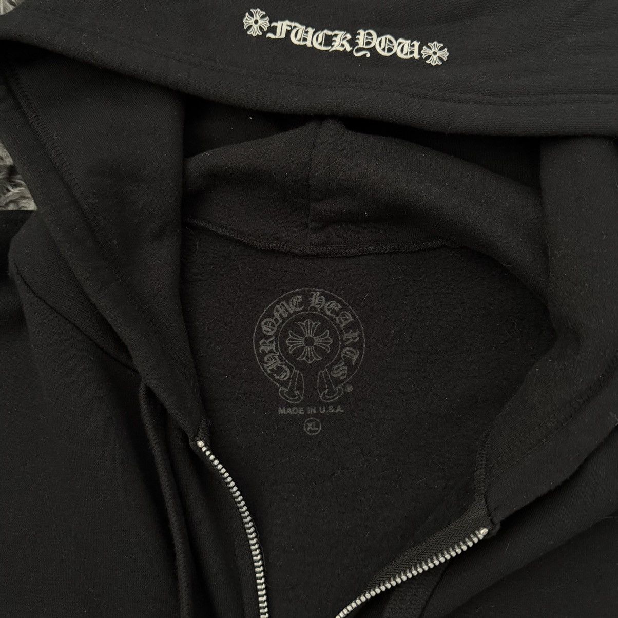 Chrome Hearts Chrome hearts F you horseshoe zip up Size US XL / EU 56 / 4 - 6 Thumbnail