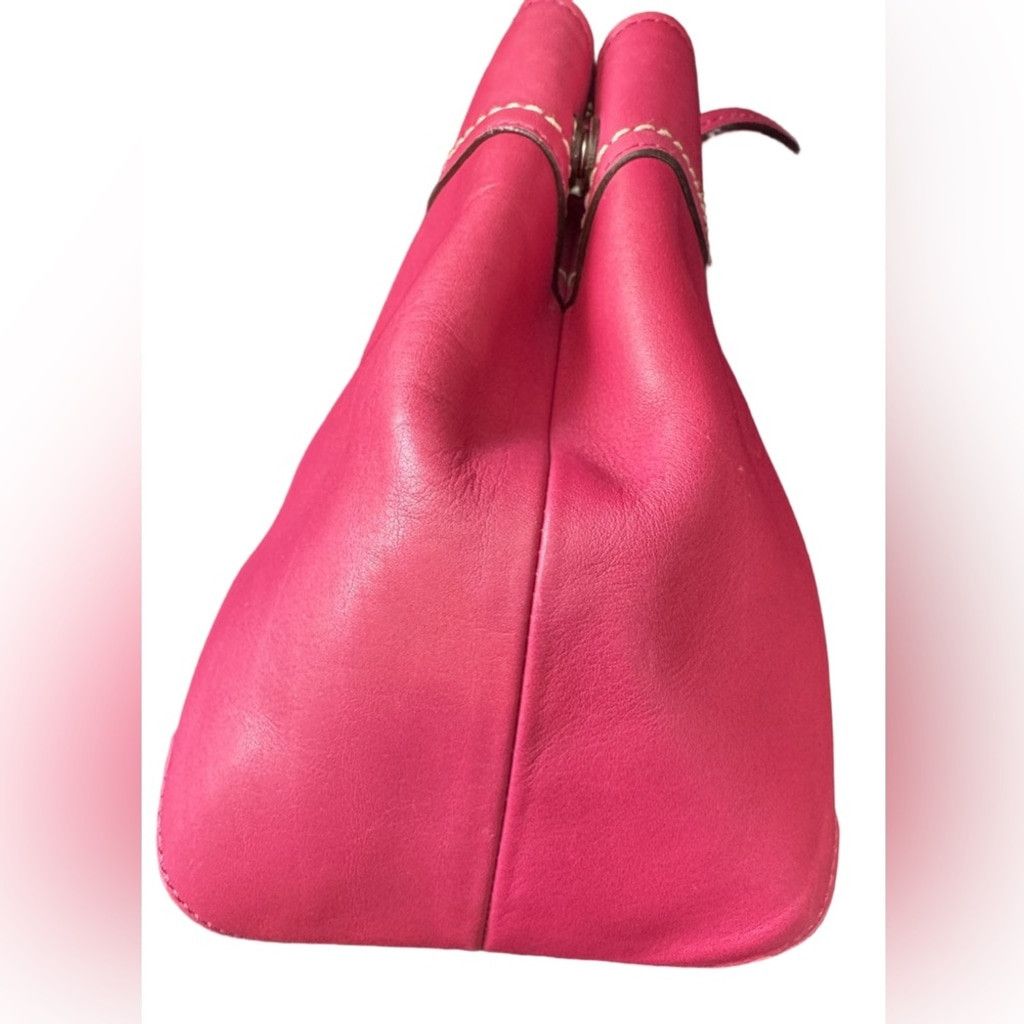Coach Coach Hampton SoHo Leather Tote Raspberry Pink Satchel EUC Size ONE SIZE - 12 Thumbnail