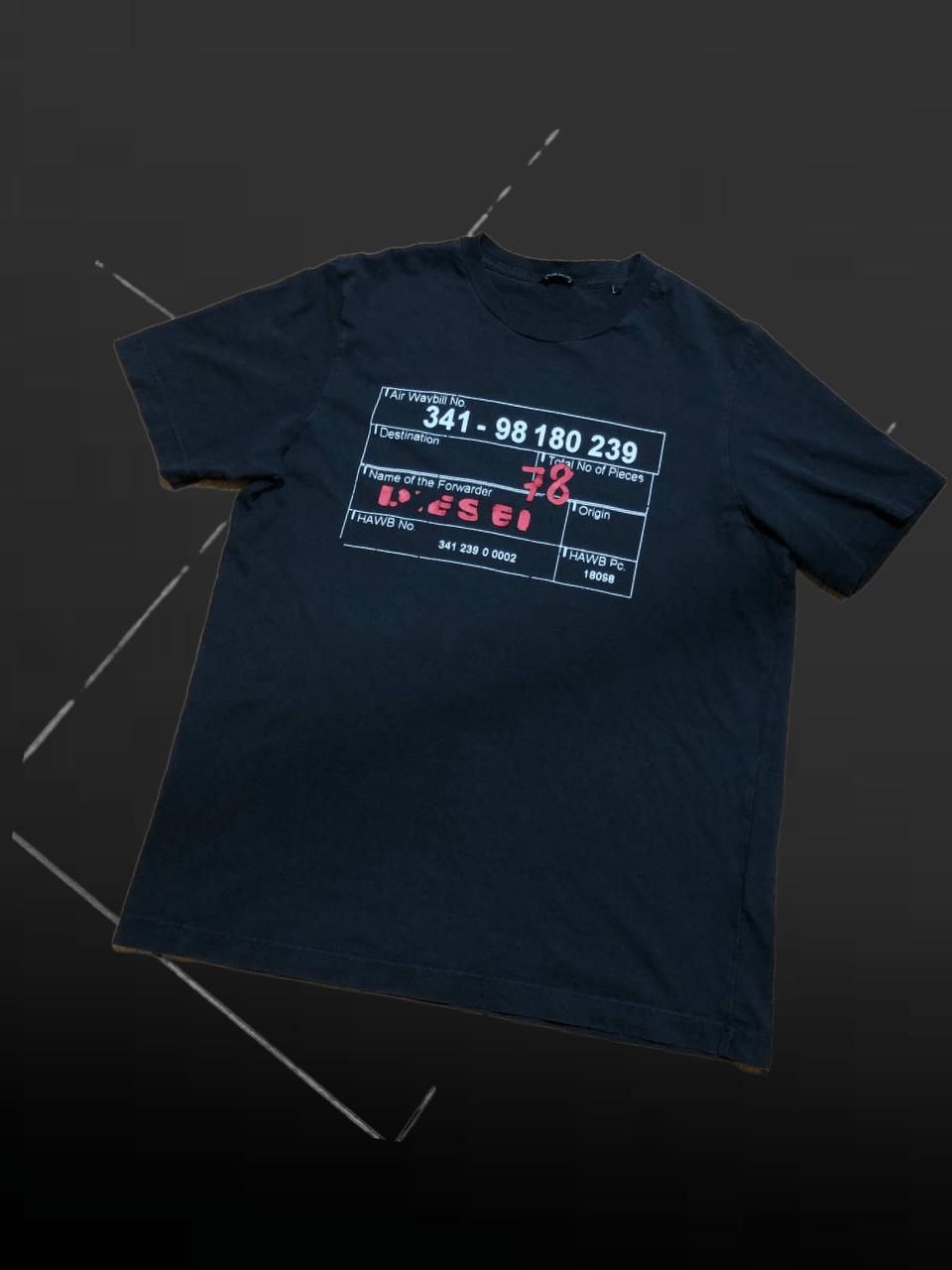 Diesel Vintage DIESEL Shirt Mens Black Crew Neck Adults tee Size US S / EU 44-46 / 1 - 1 Thumbnail