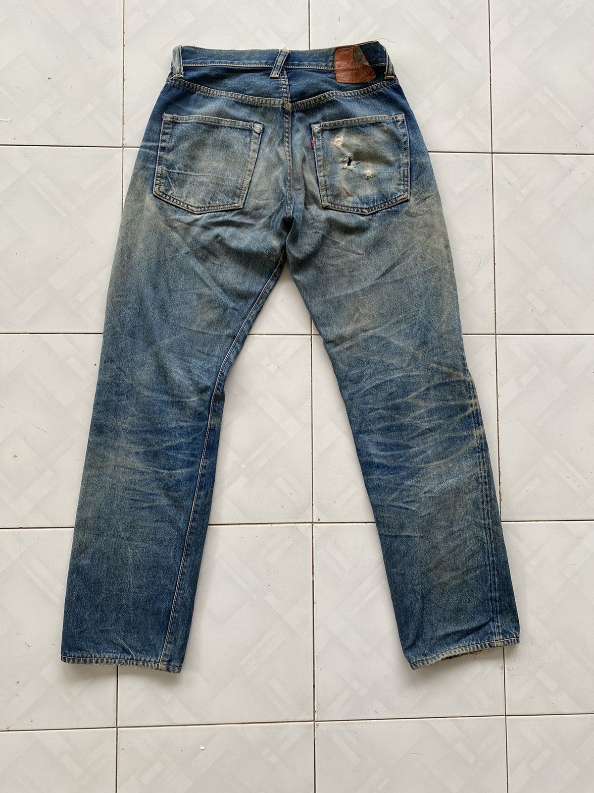 Evisu Vintage Evisu Thrashed Denim Size US 28 / EU 44 - 4 Thumbnail