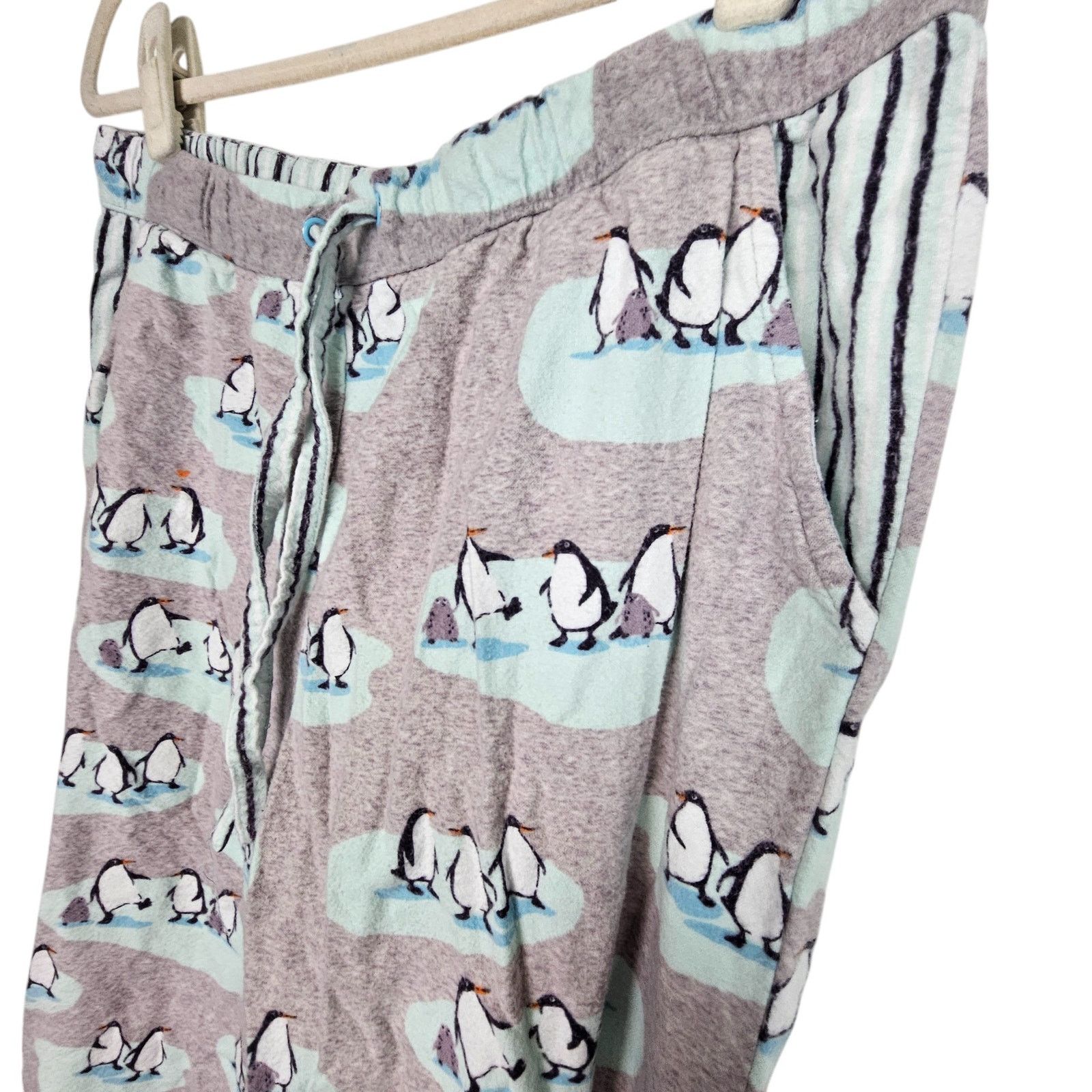 DrunknMunky Munki Munki Womens Flannel Pajama 2pc Set Penguins S Sleep Size ONE SIZE - 13 Thumbnail