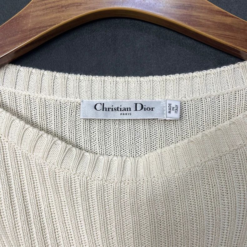 Dior Dior White and blue striped five-pointed star knitted long Size XS / US 0-2 / IT 36-38 - 3 Thumbnail