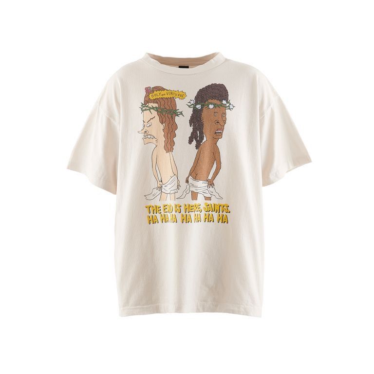 DENIM TEARS × READYMADE × Saint Michael Saint Michael Denim Tears HLY&VIRTS TEE Size US XL / EU 56 / 4 - 1 Thumbnail