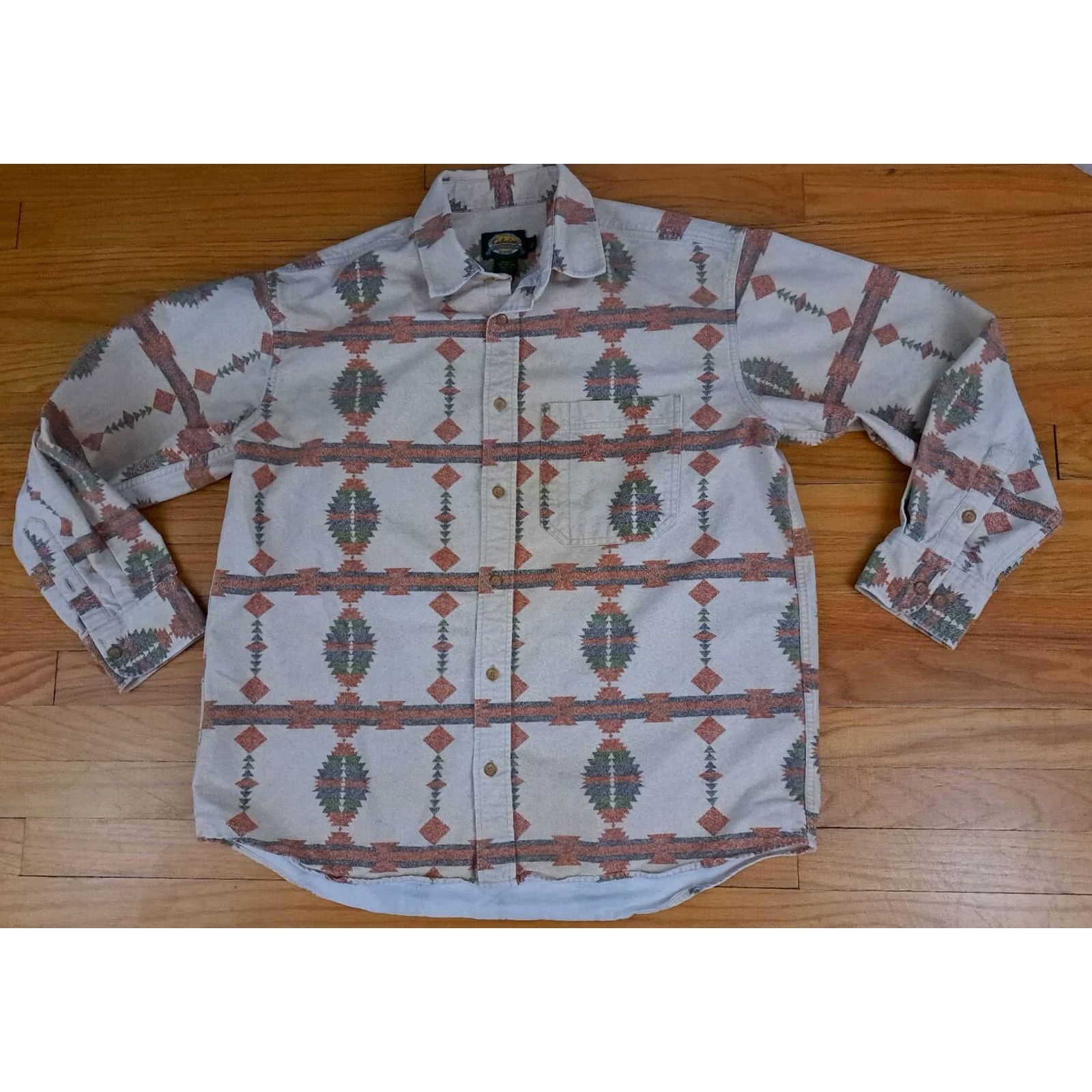 Vintage Cabela'S Vintage Aztec Southwestern Print Full Button Shirt - Large Size Size US L / EU 52-54 / 3 - 2 Thumbnail