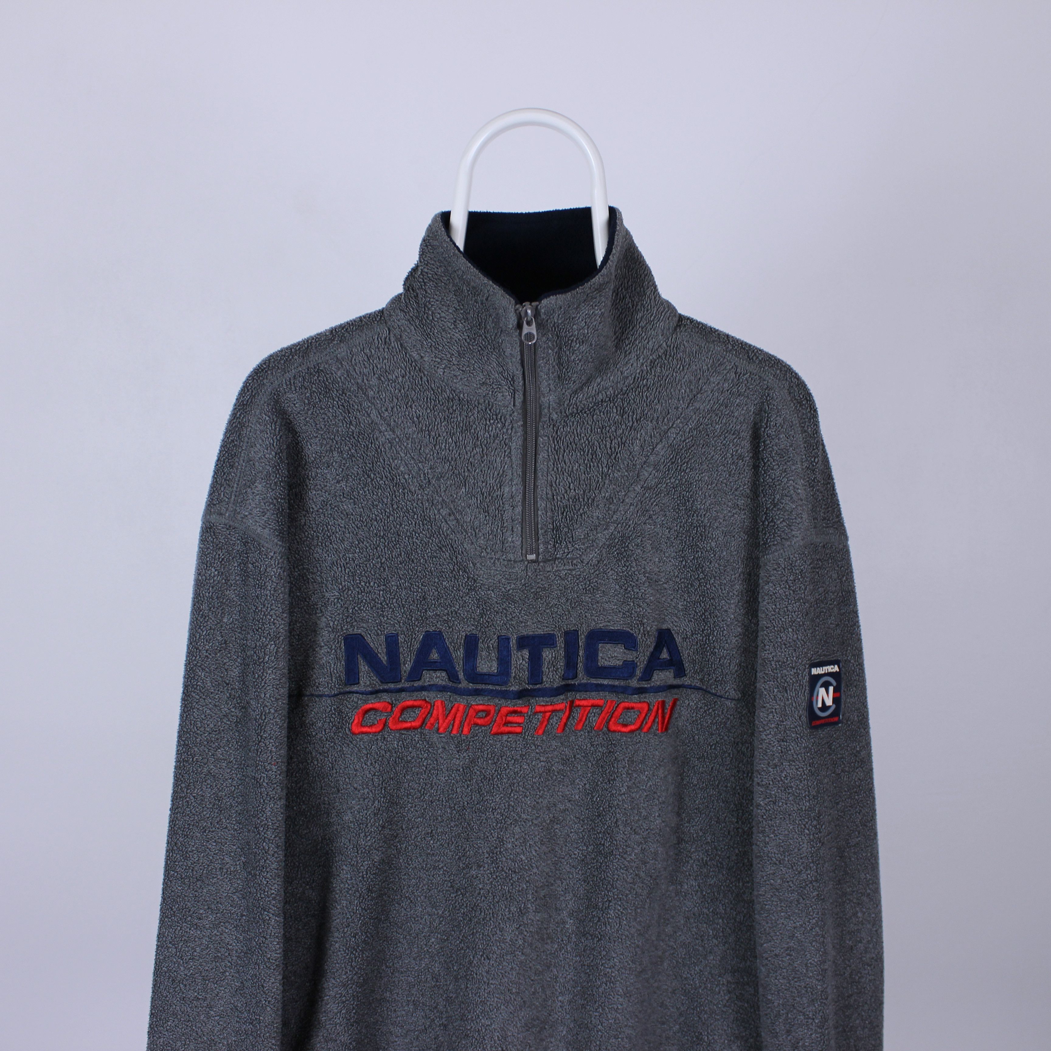 Nautica Nautica fleece pulover jumper men gray S M Made in USA Size US S / EU 44-46 / 1 - 3 Thumbnail