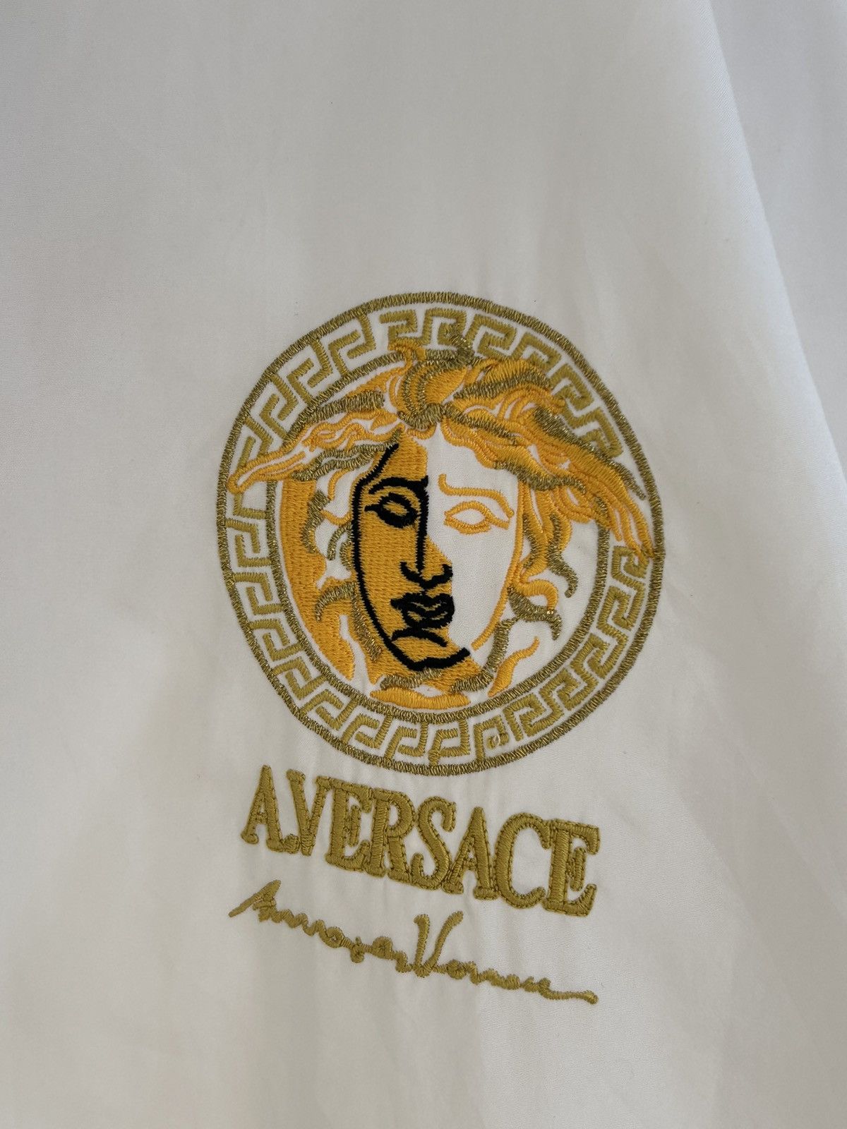 Versace Atelier Versace White Sidetape Jacket Nylon Size US L / EU 52-54 / 3 - 5 Thumbnail
