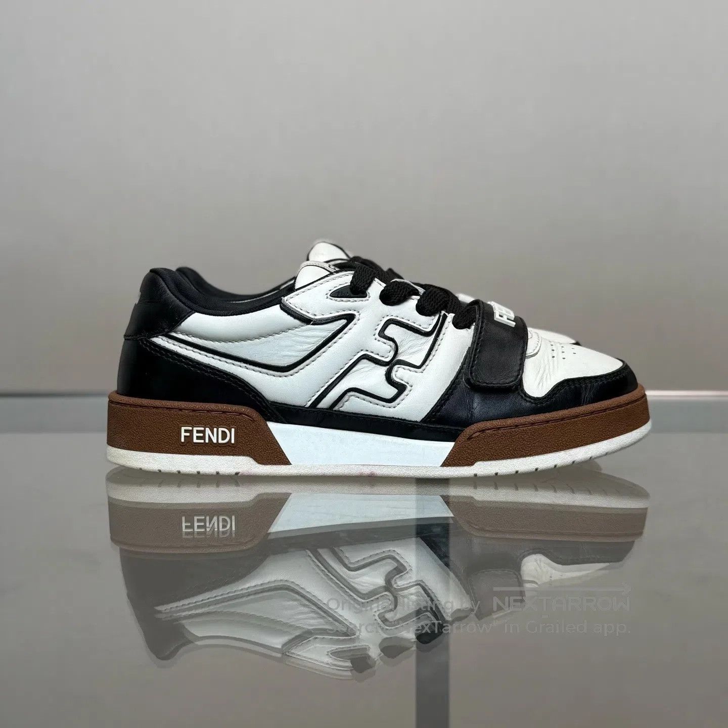 Fendi FENDI Match: Black, White, and Brown Color-Painted Velcro Size US 7.5 / IT 37.5 - 4 Thumbnail