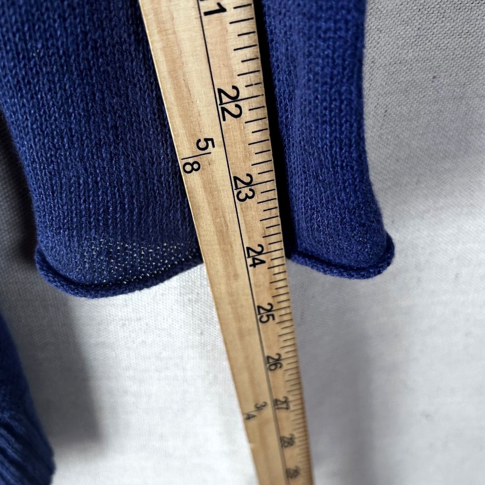 Eileen Fisher Eileen Fisher Sweater Womens PM Blue Petite Linen Open Front Cardigan Pockets Size M / US 6-8 / IT 42-44 - 7 Thumbnail
