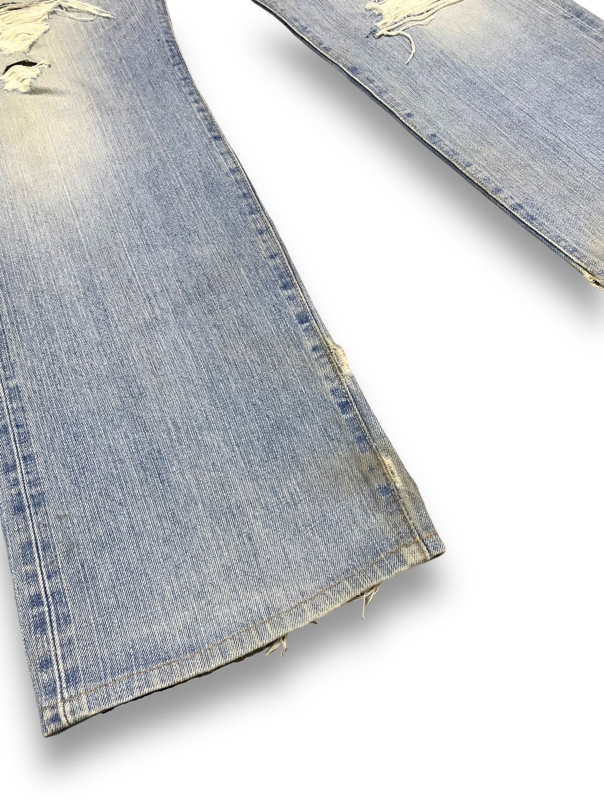Edwin Vintage Edwin 505X Selvedge Mud Wash Baggy Distressed Jeans Size US 33 - 16 Thumbnail