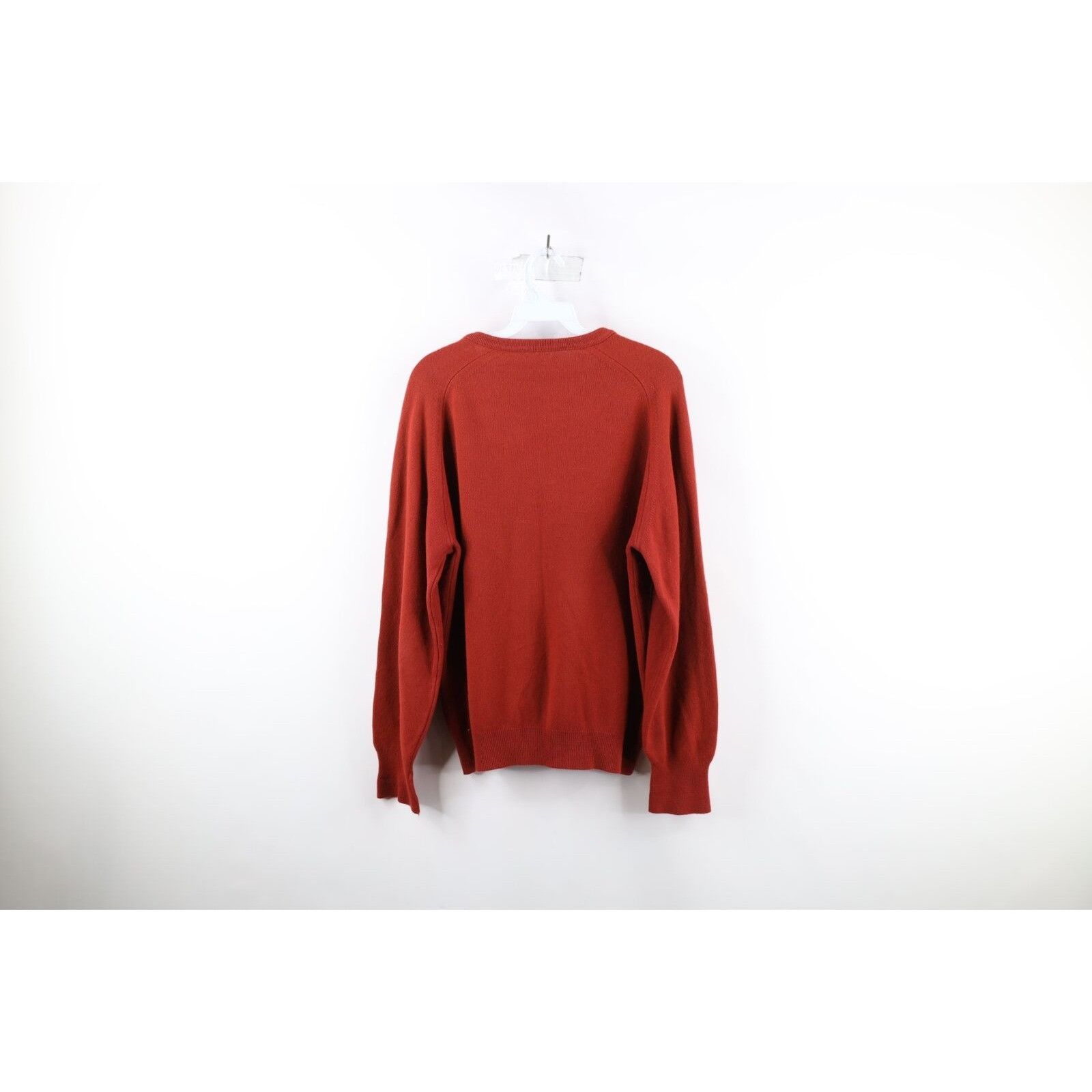 Lacoste Vintage 90s Lacoste Croc Logo Knit V-Neck Sweater Size US M / EU 48-50 / 2 - 6 Thumbnail