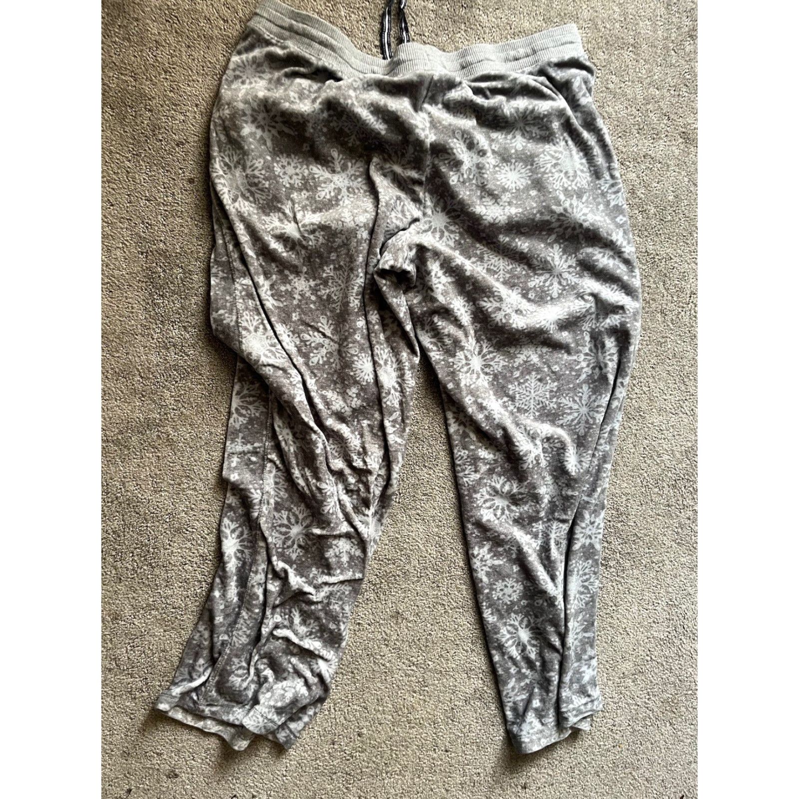 Nautica Nautica Ladies Thermal Velour Lounge Sleep Pant Small Gray Womens Lounge Pants S Velour 90s? (Wait) Size 28" / US 6 / IT 42 - 3 Thumbnail