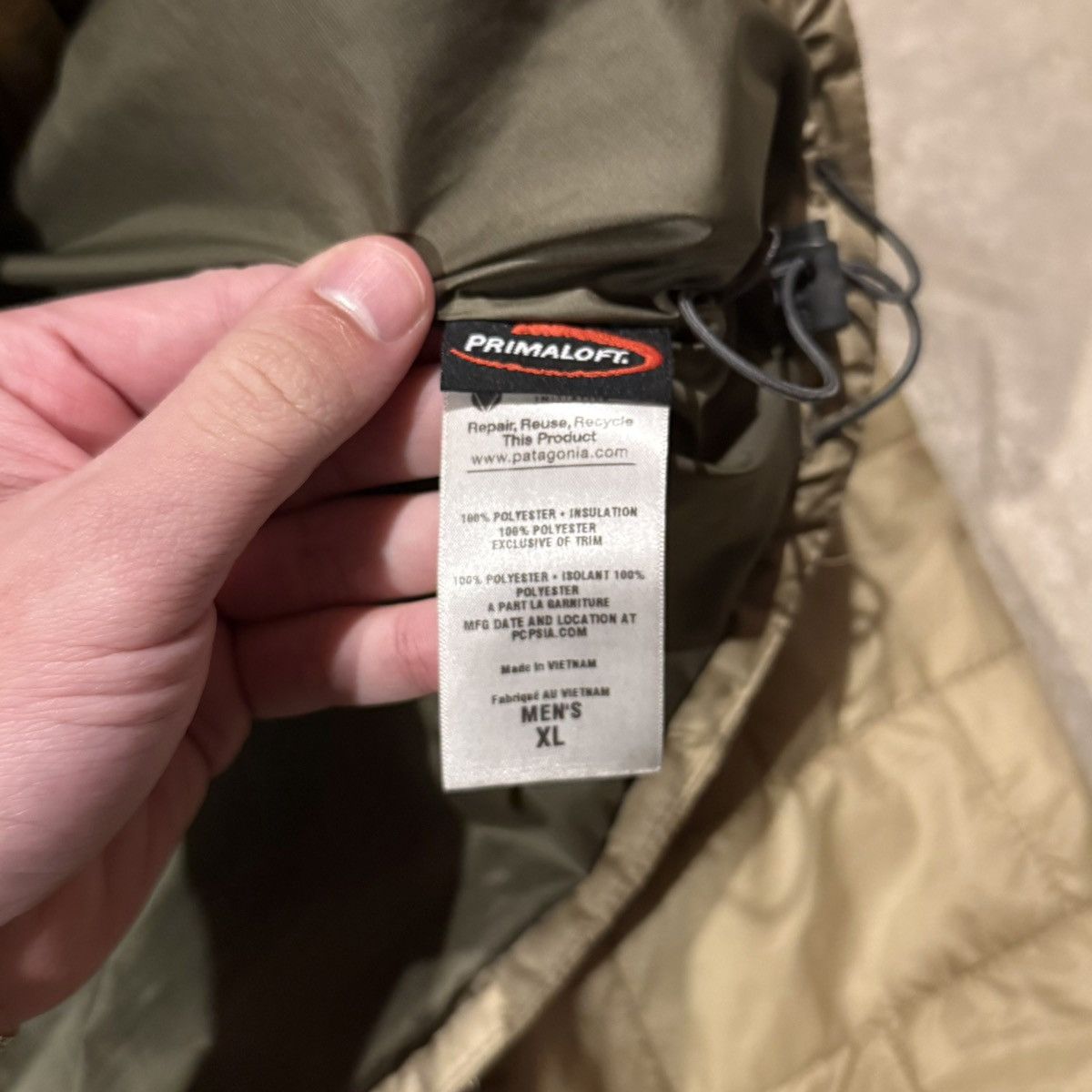 Patagonia Patagonia Nano Puff Primaloft Quilted Zip Jacket Gold Khaki Size US XL / EU 56 / 4 - 7 Thumbnail