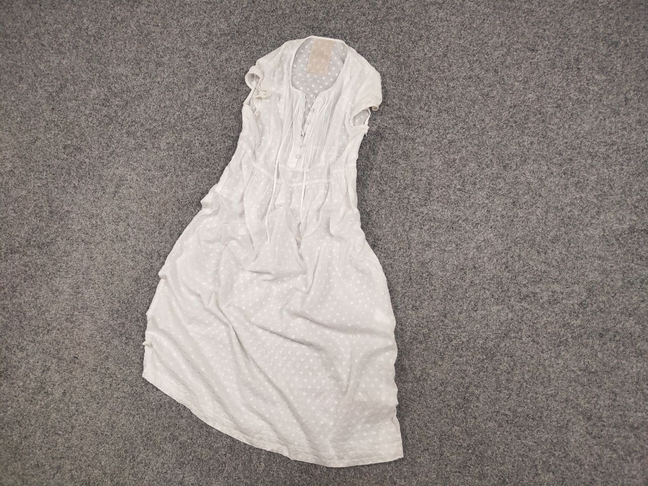 Japanese Brand Yangany Japan Made Design Light white Dress Size XS / US 0-2 / IT 36-38 - 3 Thumbnail