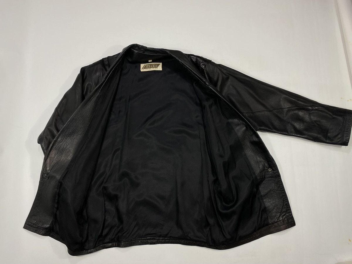 Vintage LASTDROP🔥 Vintage 80s 90s Oversized Leather Crocodile Jacket Size XXL / US 16-18 / IT 52-54 - 9 Thumbnail