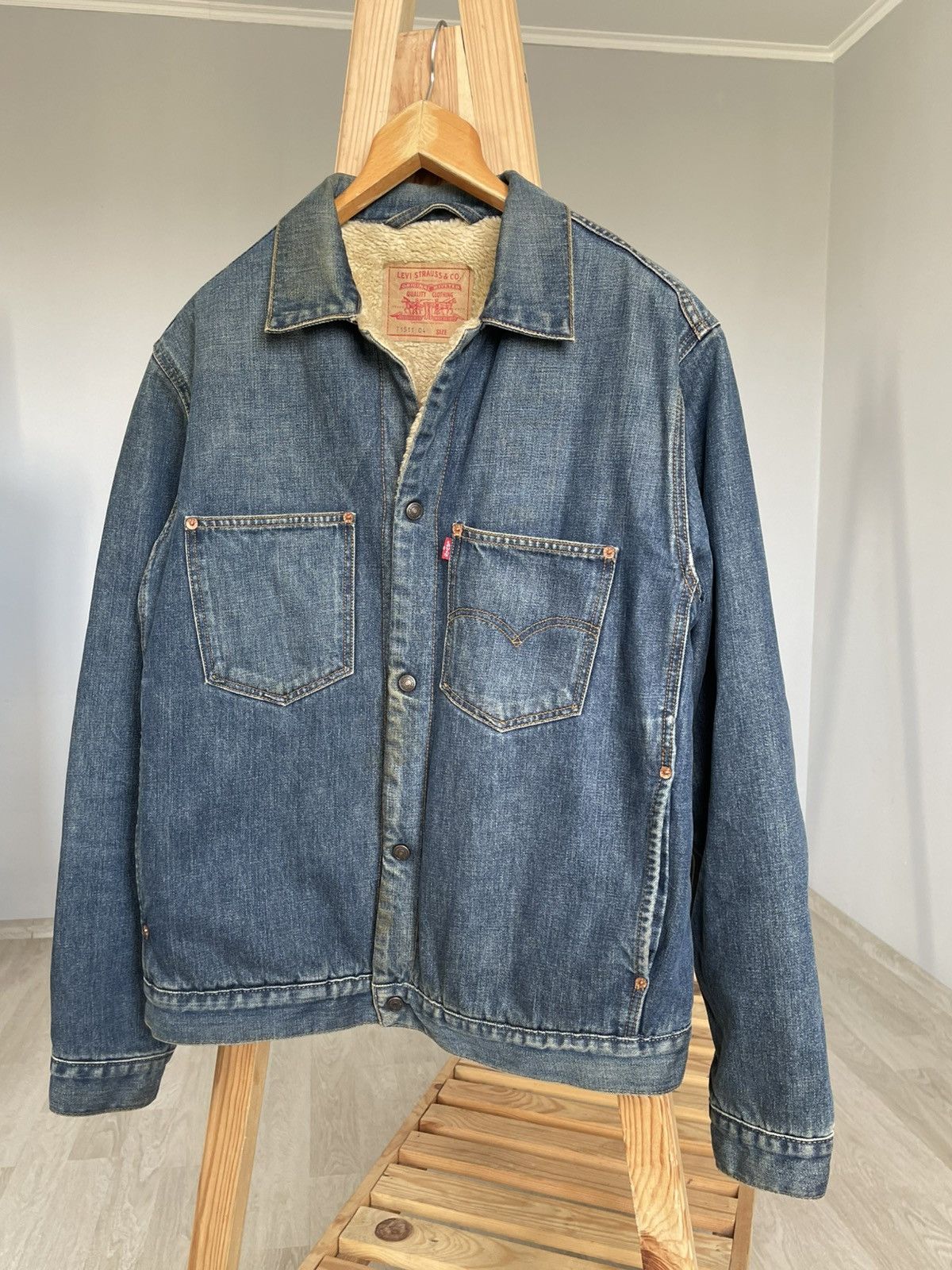 Levi's Vintage Levi's Fur Lined Denim Sherpa Trucker Jacket 71511 Size US L / EU 52-54 / 3 - 3 Thumbnail