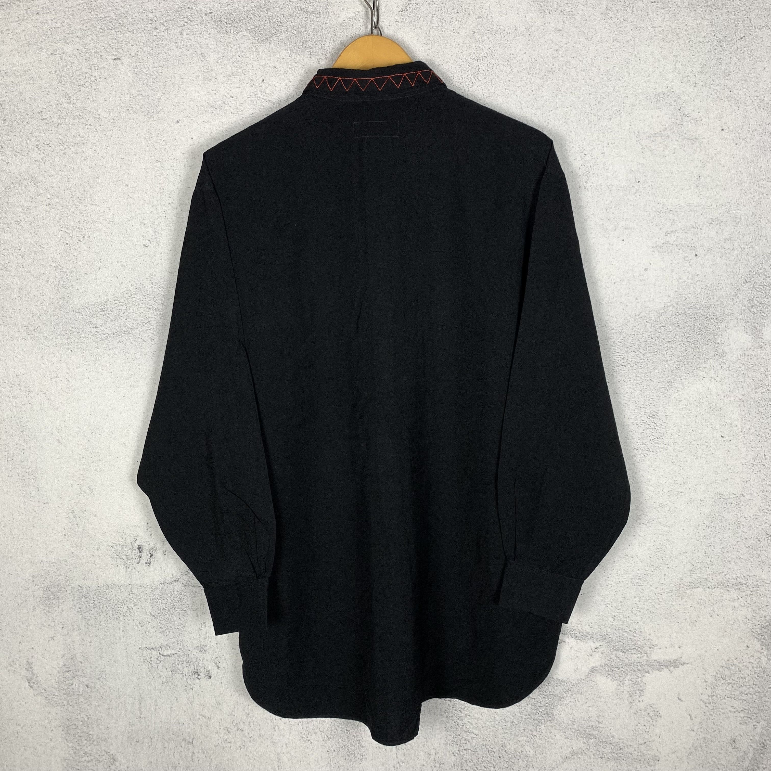 Yohji Yamamoto Yohji Yamamoto Pour Homme Black Shirt Size US S / EU 44-46 / 1 - 3 Thumbnail