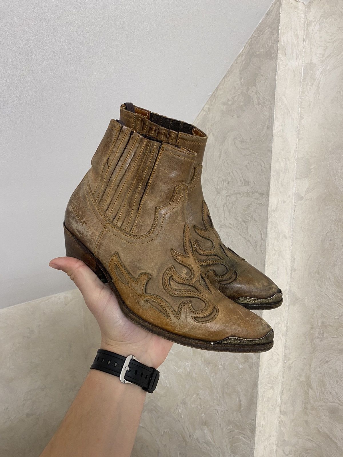 Sendra RPP 300$ Vintage Sendra Japanese Y2K Boots Cowboy AS98 Style Size US 5.5 / EU 38 - 1 Thumbnail