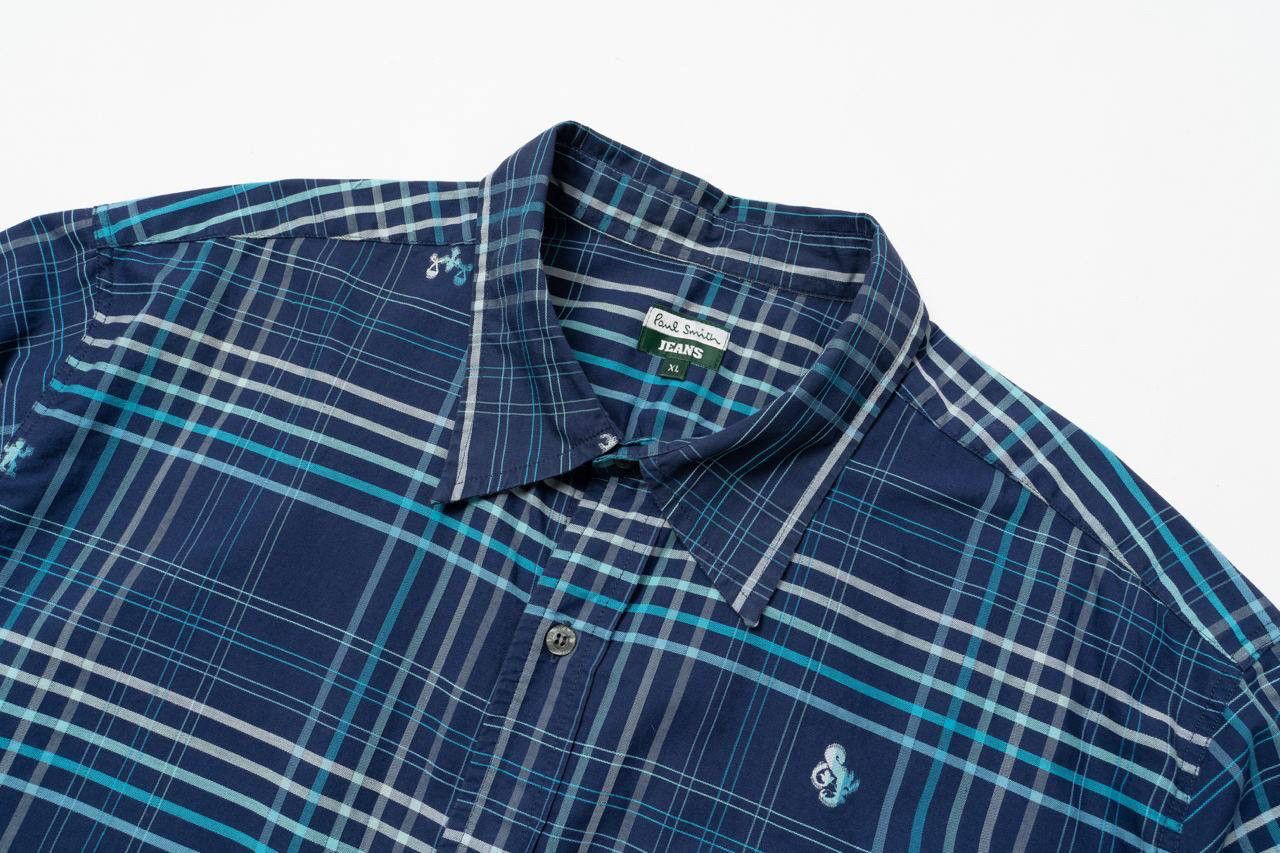 Paul Smith 🔵PAUL SMITH JEANS Vintage Short Sleeve Zodiac Cotton Shirt Size US XL / EU 56 / 4 - 8 Thumbnail