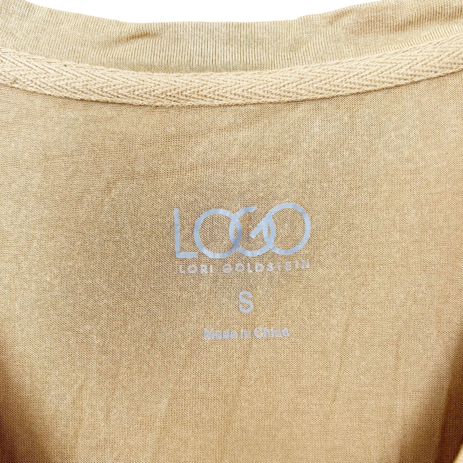 Other LOGO Lori Goldstein Tan Lace Detail Tunic Sz S Size S / US 4 / IT 40 - 2 Thumbnail